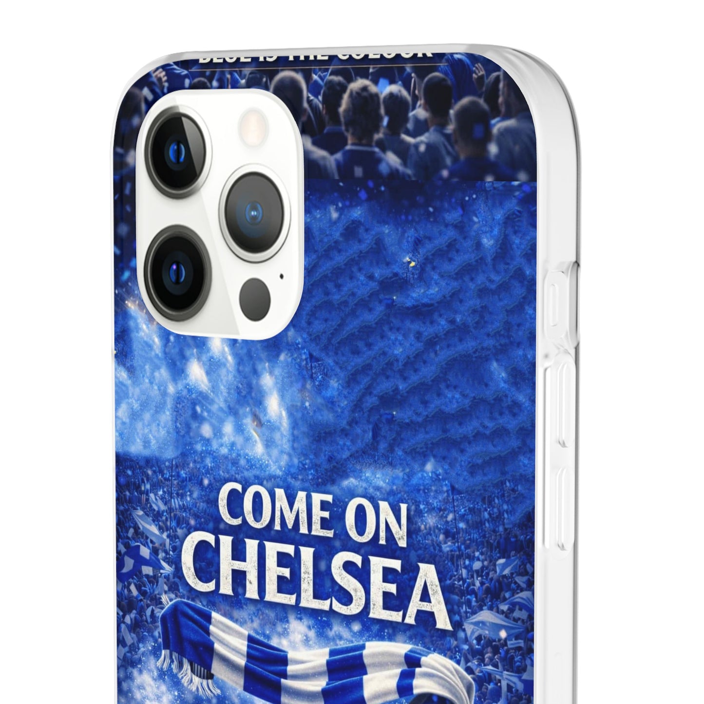 Chelsea Football Phone Case — “Come On Chelsea” Blue Fan Flexi Case