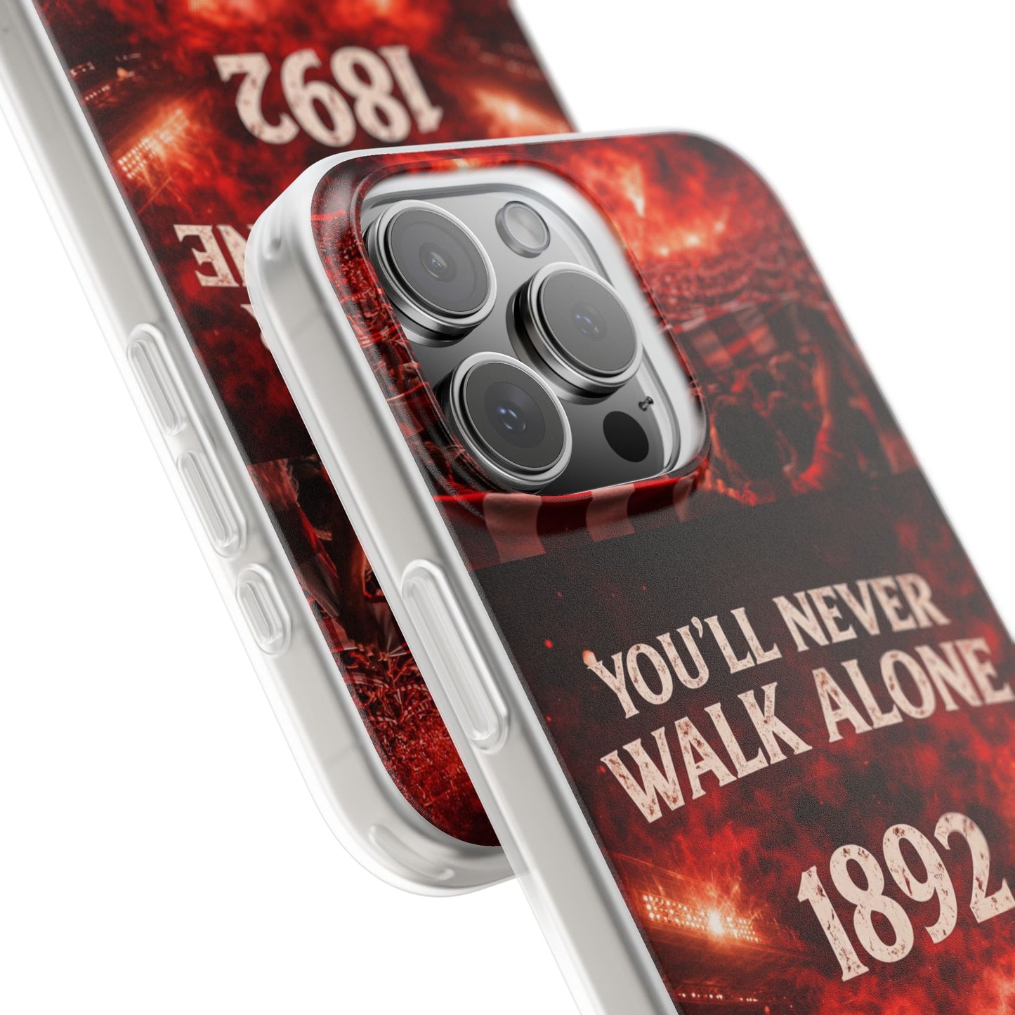 Funda flexible para teléfono «You'll Never Walk Alone 1892» para aficionados al fútbol