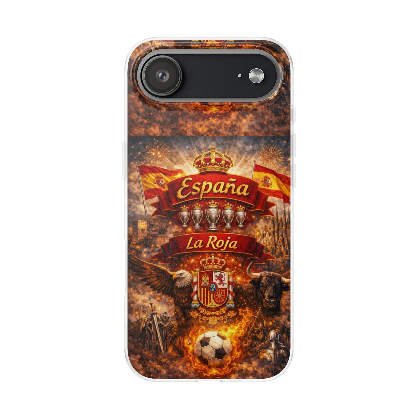 Spain La Roja Soccer Phone Case — España Football Flexi Case