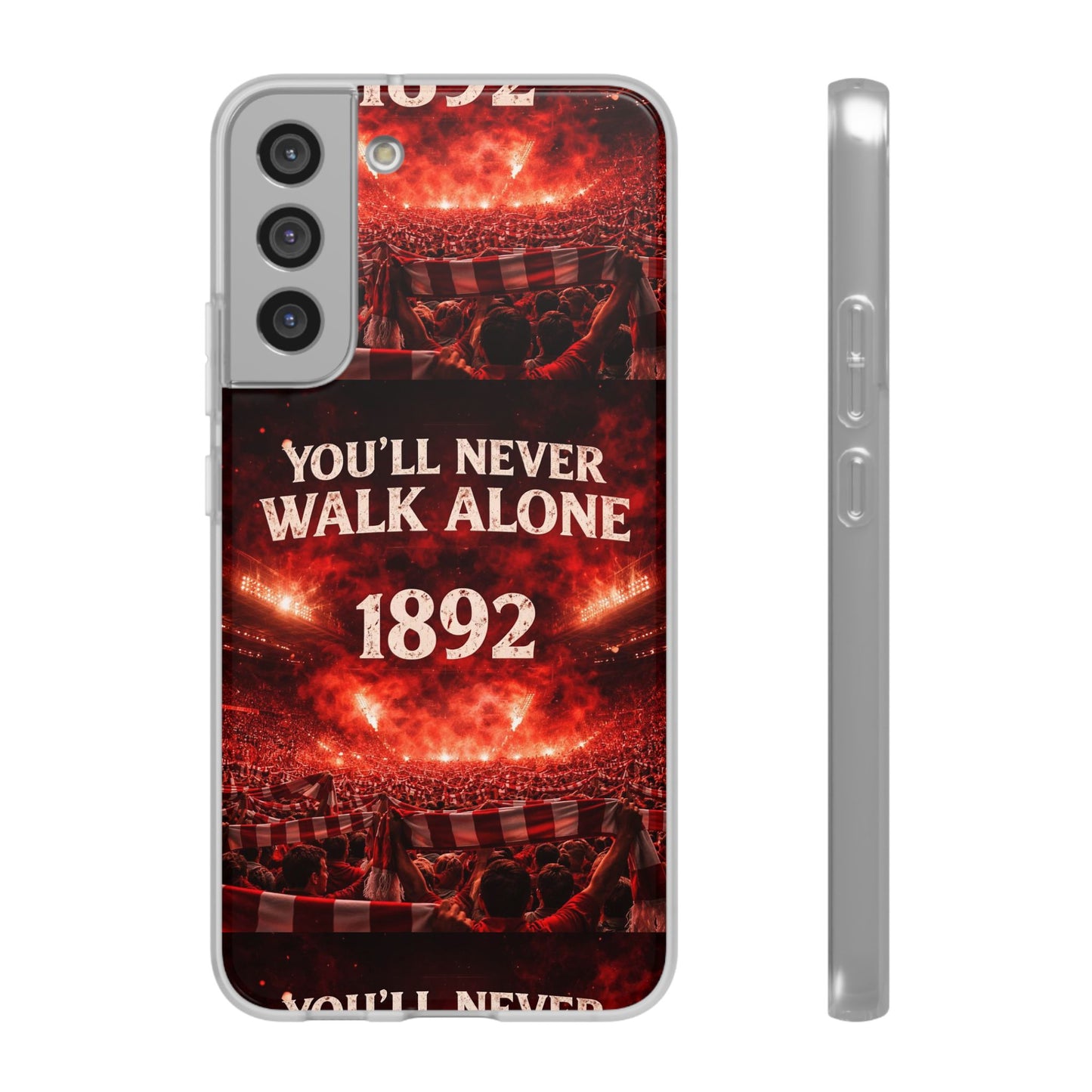 Funda flexible para teléfono «You'll Never Walk Alone 1892» para aficionados al fútbol