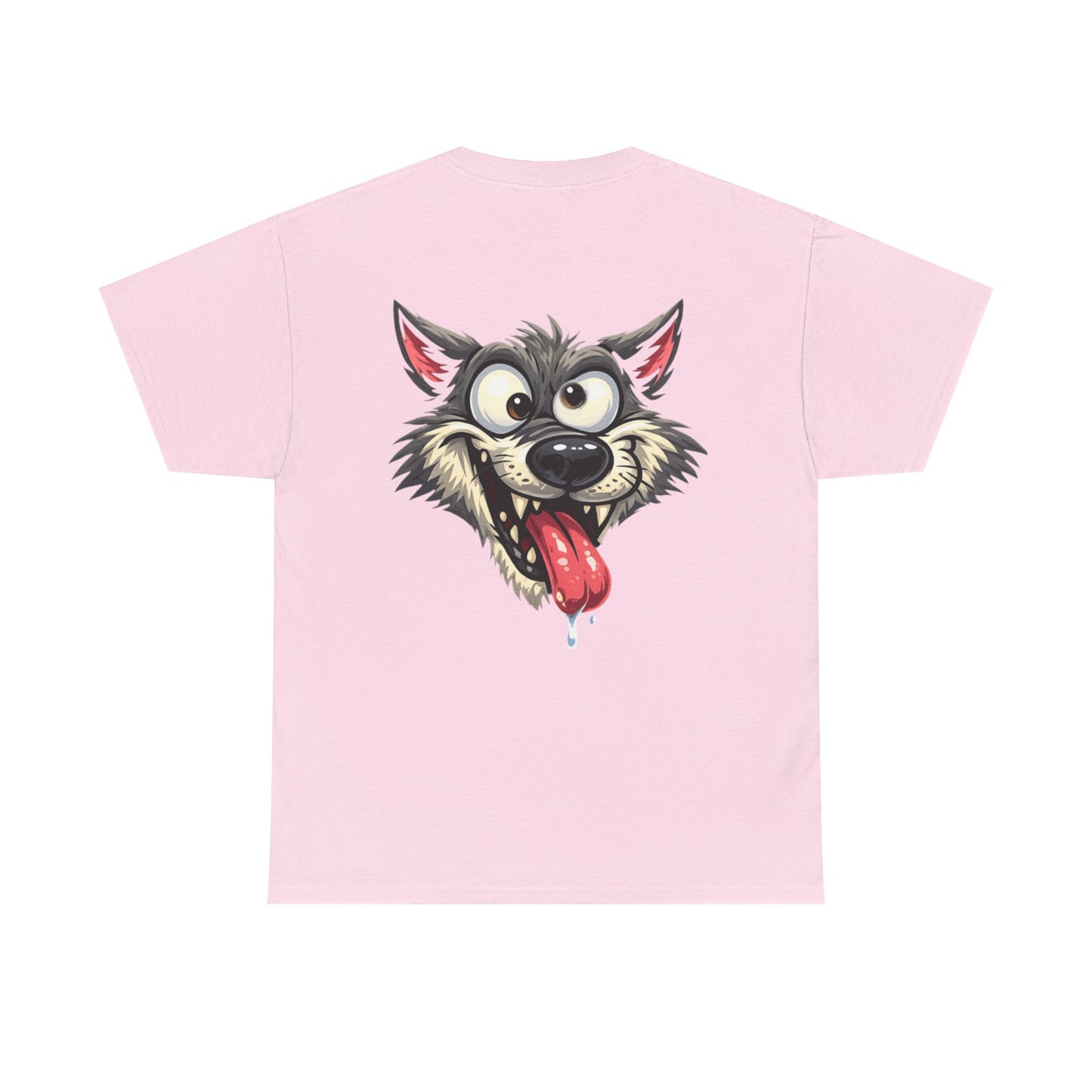 Camiseta gráfica: “Todo lo que hago es dormir y trabajar, y aun así estoy cansado y sin blanca” con diseño de espalda de Lobo Loco