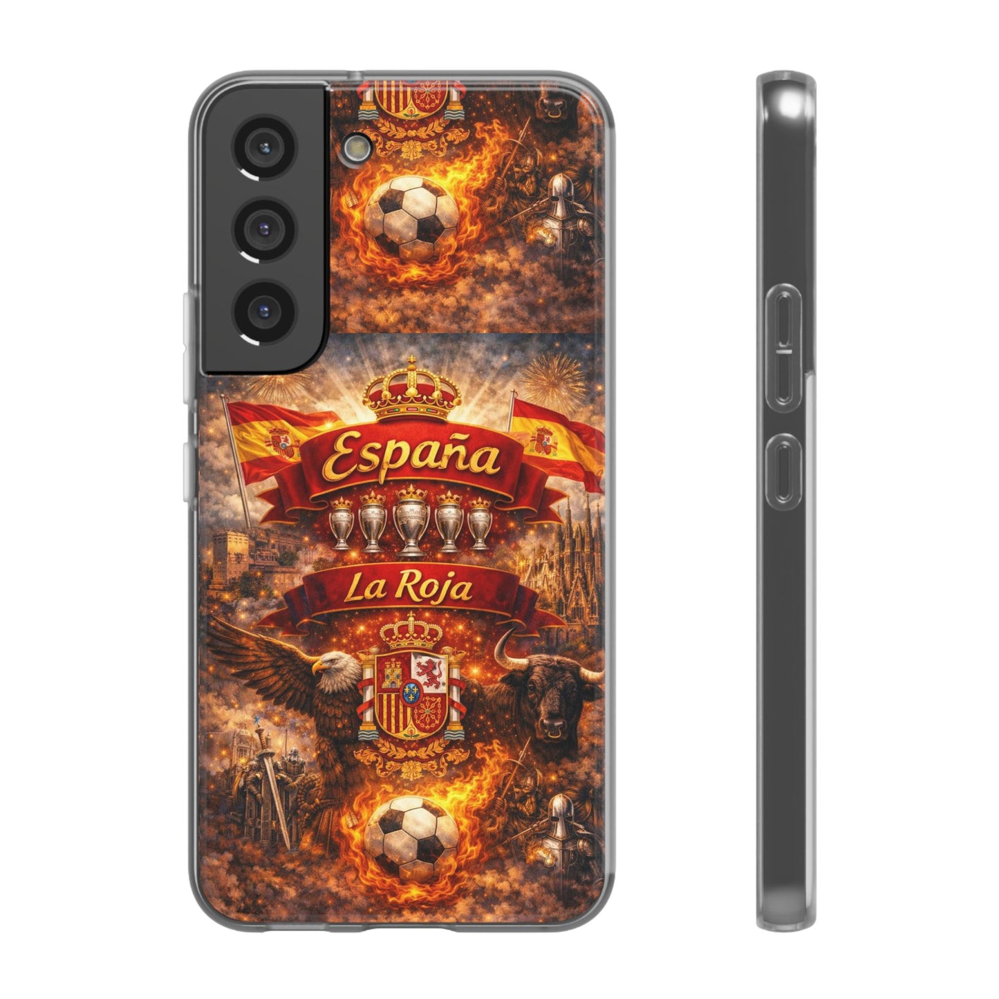 Spain La Roja Soccer Phone Case — España Football Flexi Case