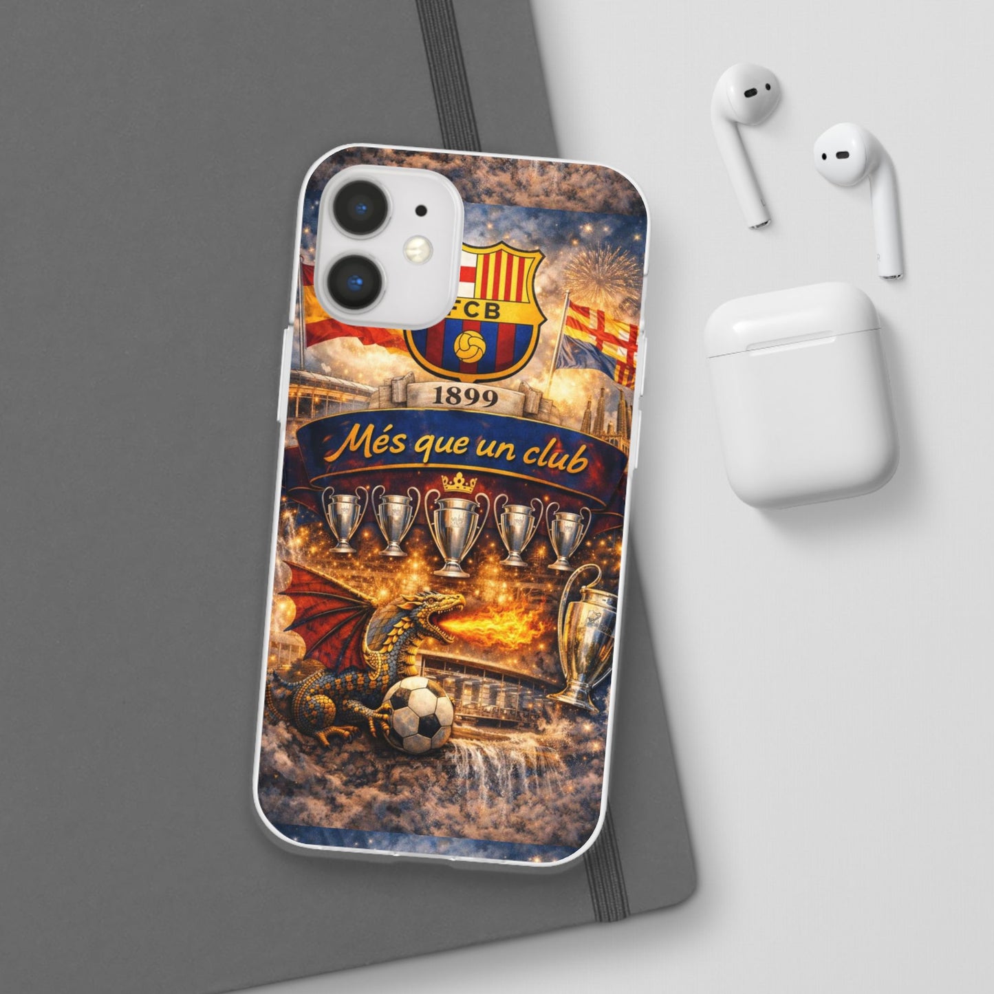 FC Barcelona ‘Més Que Un Club’ Phone Case — Soccer Fan iPhone Cover