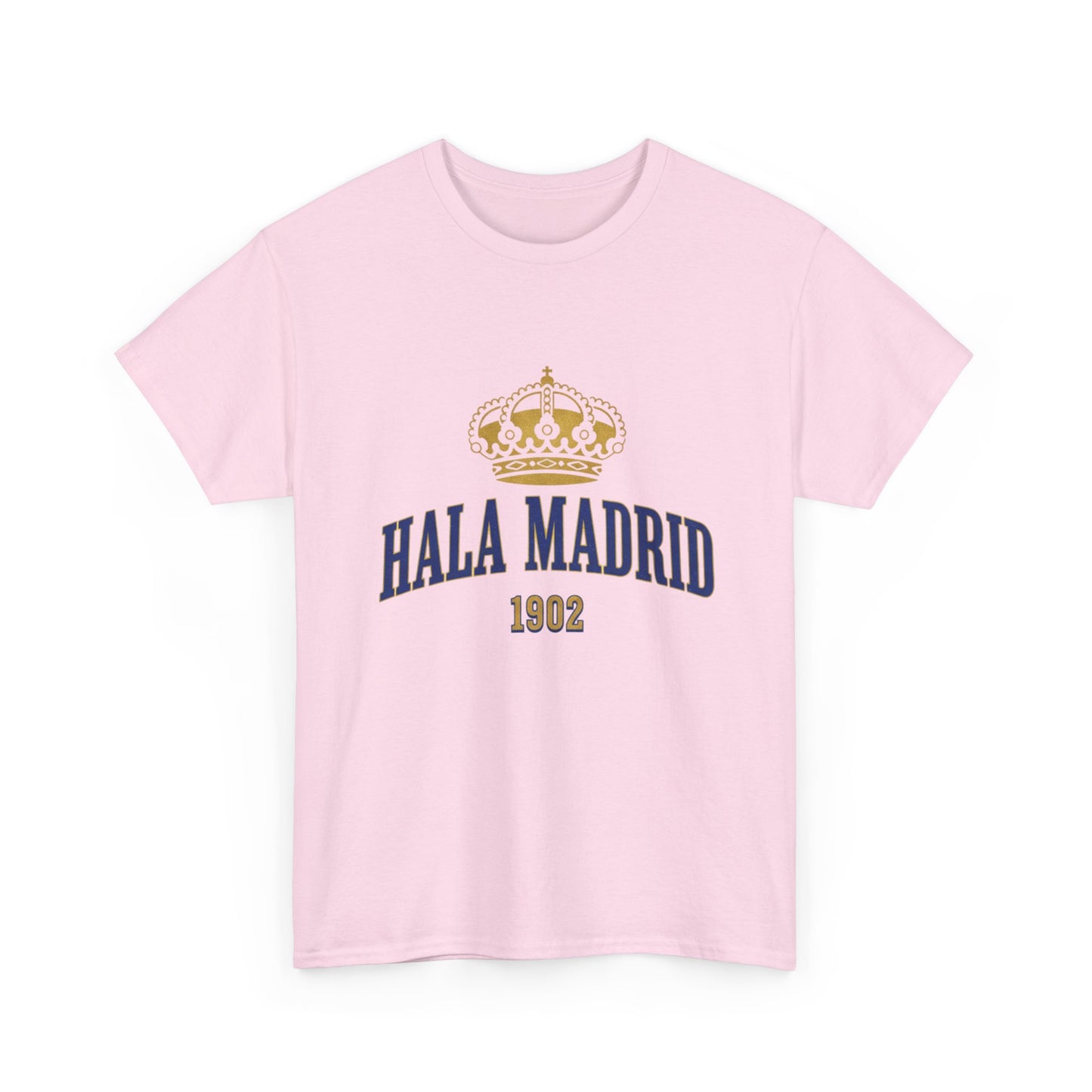 Hala Madrid Crown Tee — Retro 1902 Real Madrid Fan Shirt