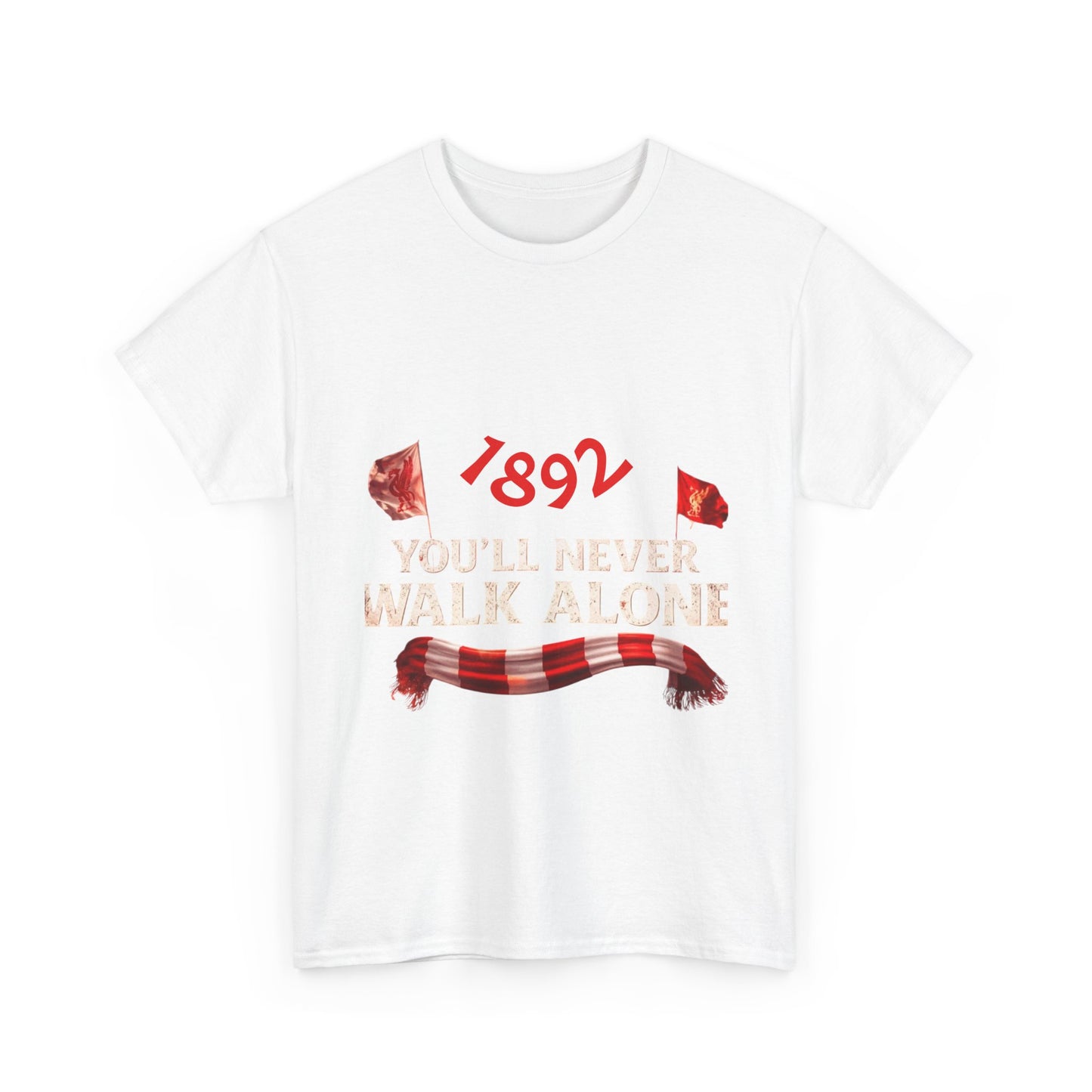 T-Shirt — '1892 You'll Never Walk Alone' Vintage Football Scarf Fan Tee