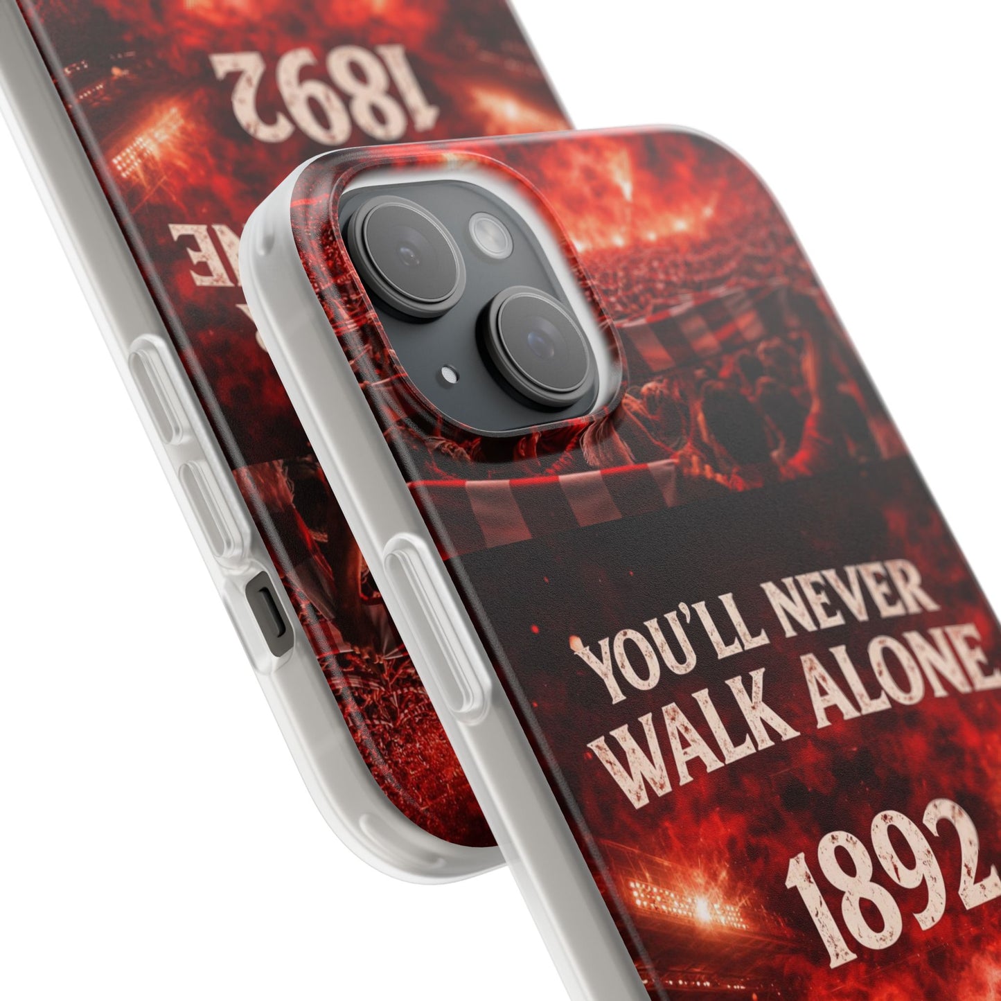 Funda flexible para teléfono «You'll Never Walk Alone 1892» para aficionados al fútbol