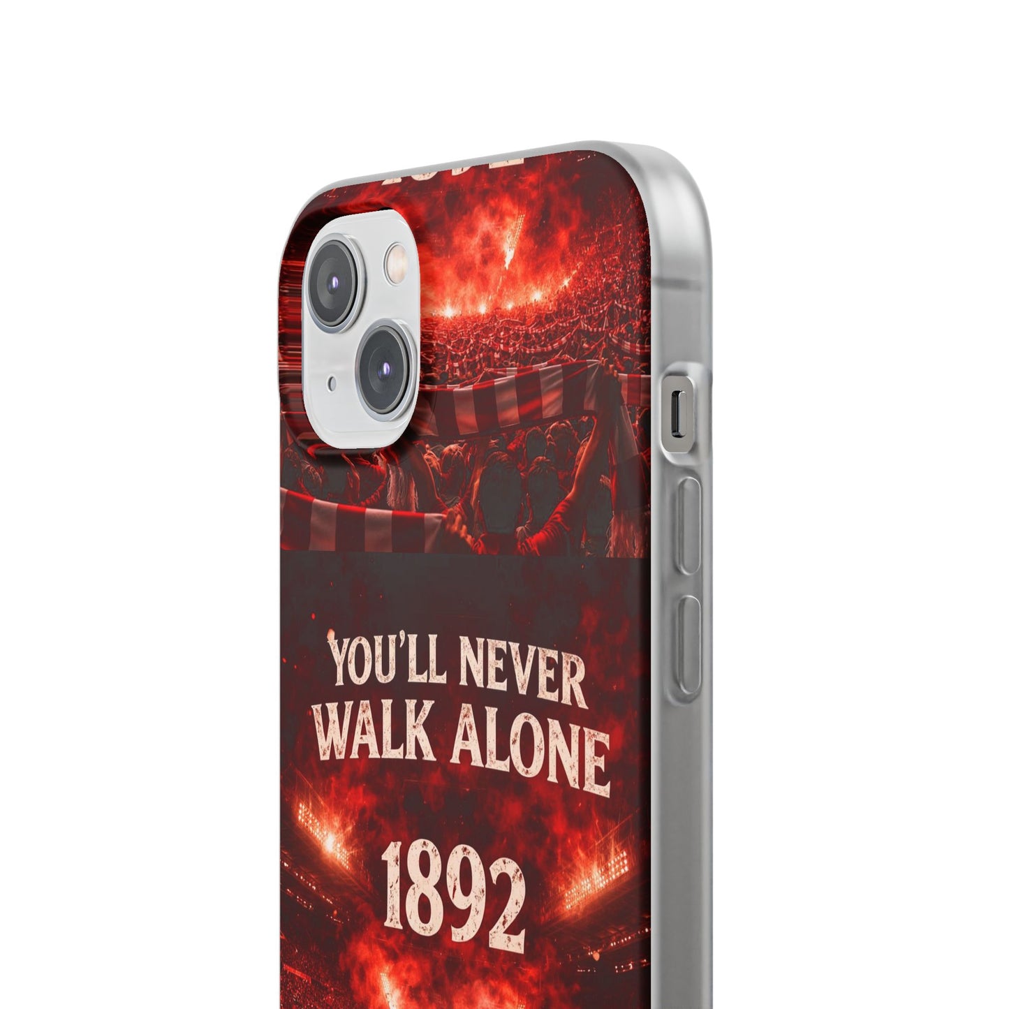 Funda flexible para teléfono «You'll Never Walk Alone 1892» para aficionados al fútbol