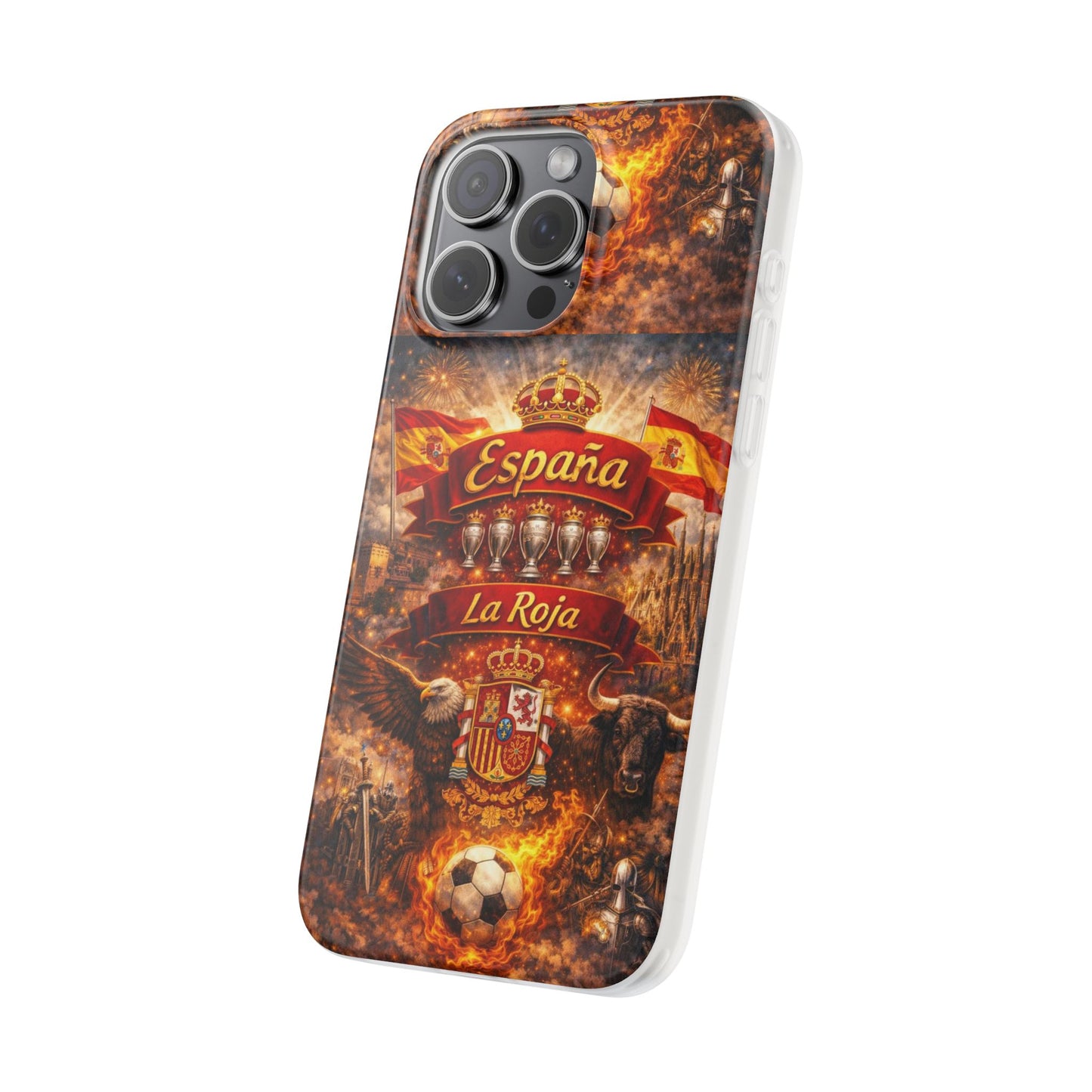 Spain La Roja Soccer Phone Case — España Football Flexi Case