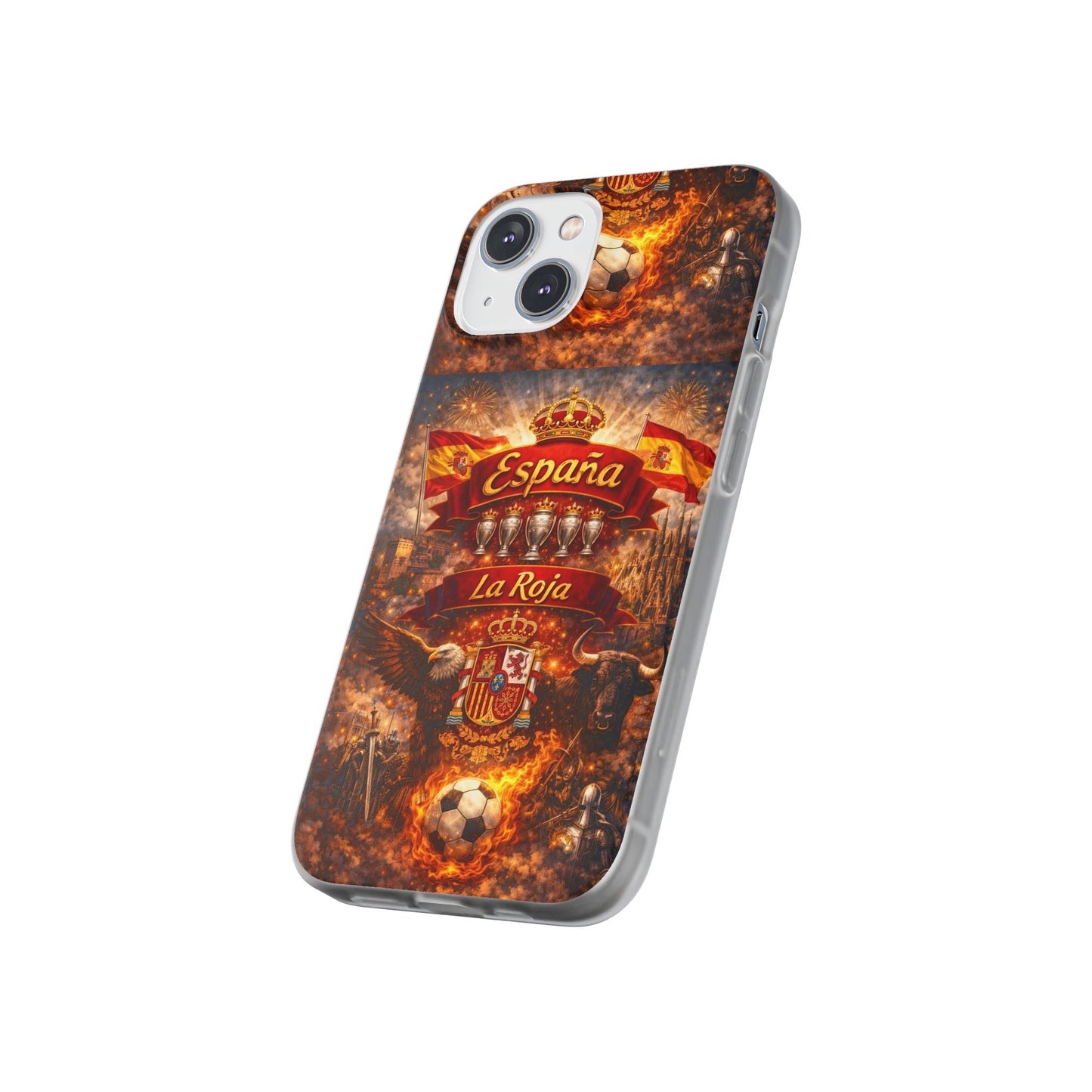 Spain La Roja Soccer Phone Case — España Football Flexi Case