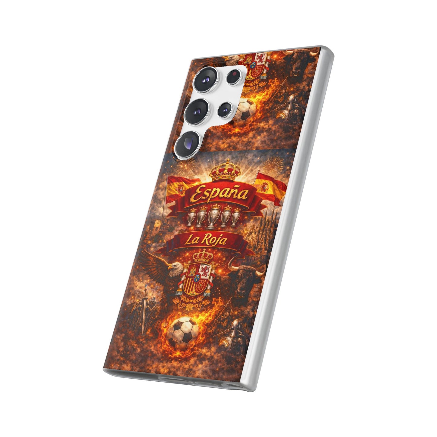 Spain La Roja Soccer Phone Case — España Football Flexi Case