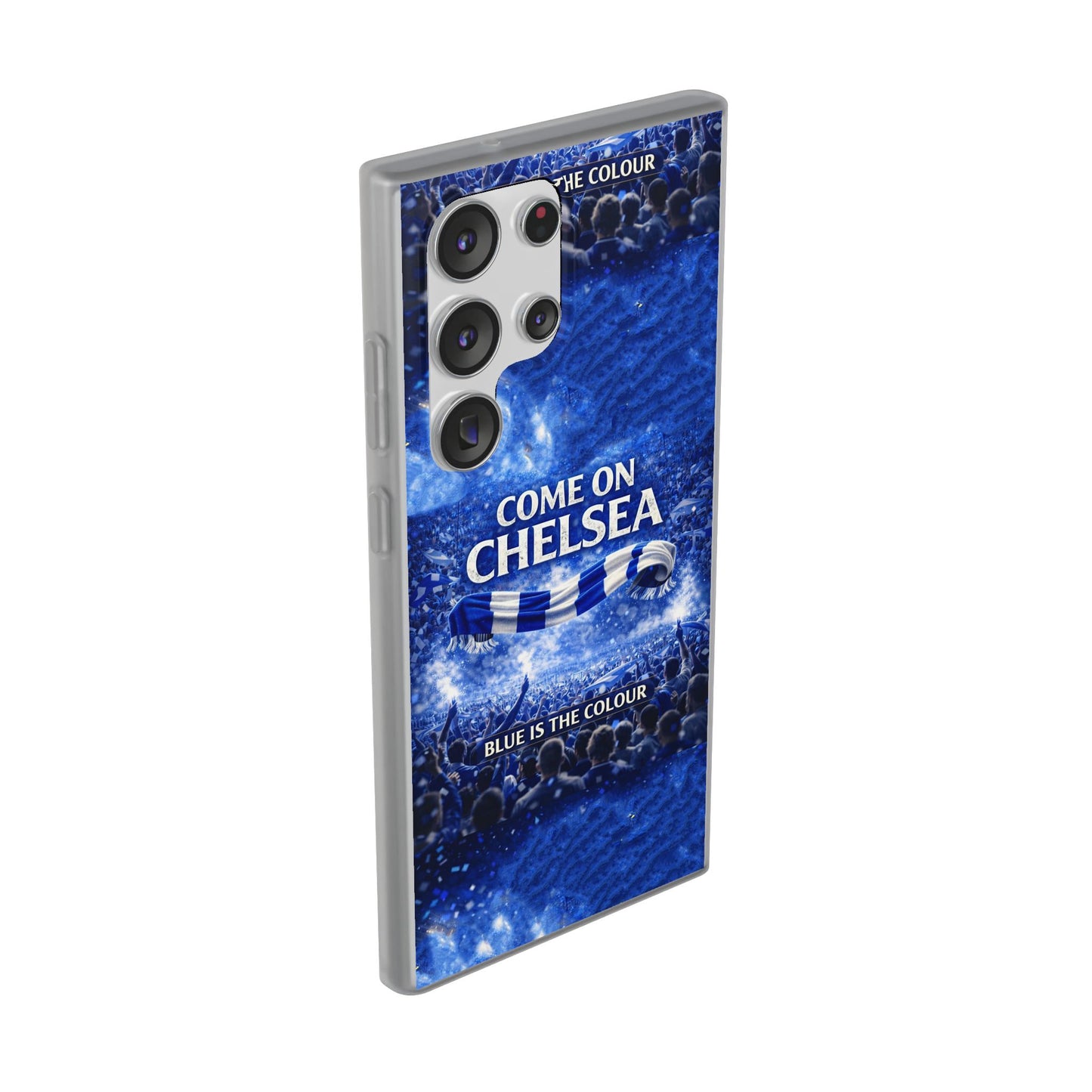 Chelsea Football Phone Case — “Come On Chelsea” Blue Fan Flexi Case
