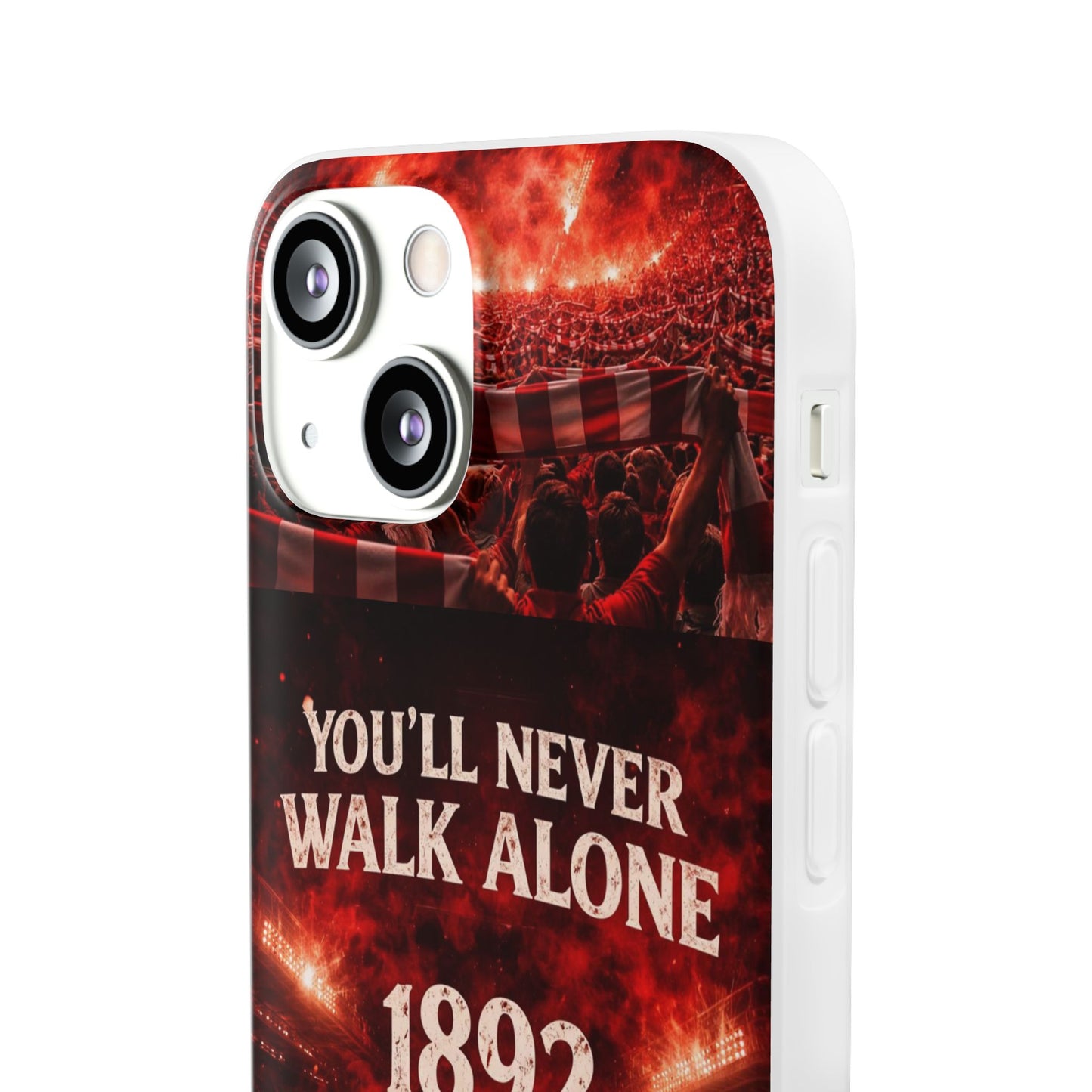 Funda flexible para teléfono «You'll Never Walk Alone 1892» para aficionados al fútbol