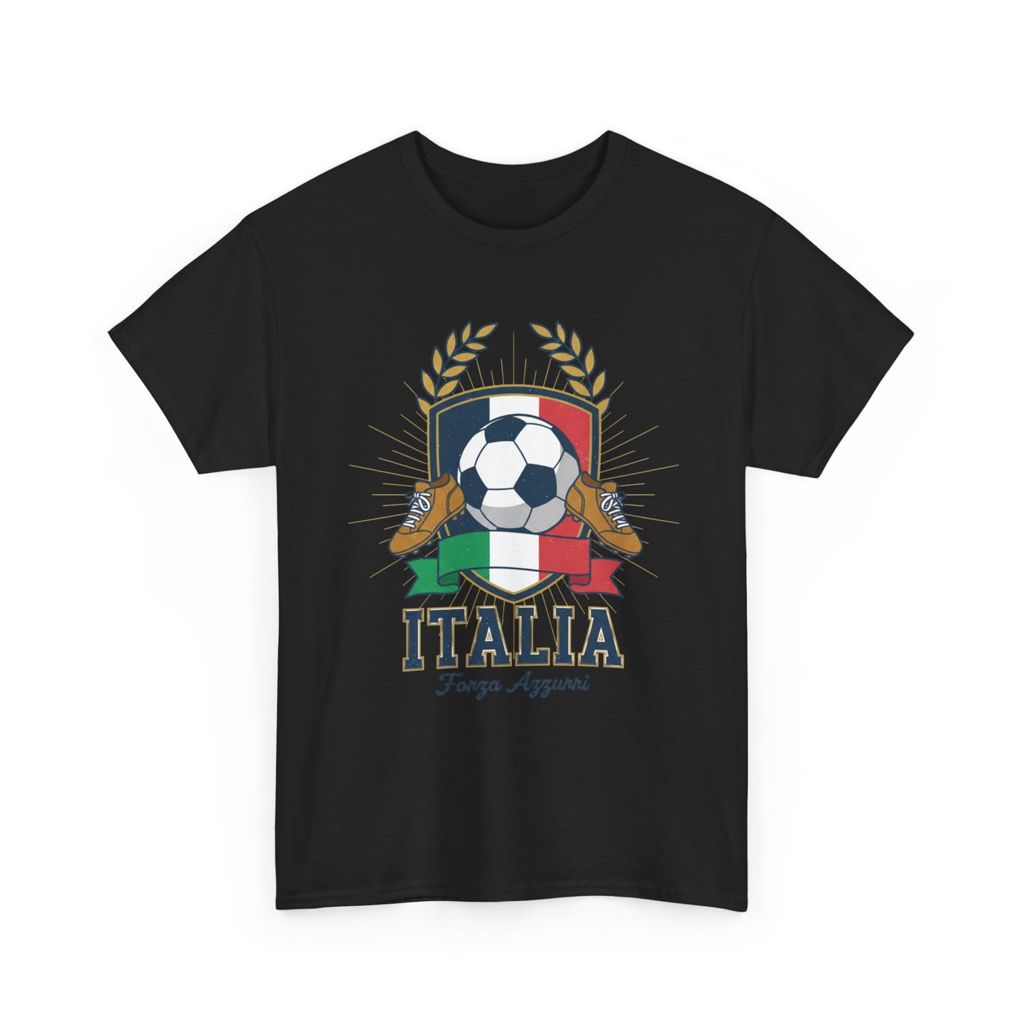 Italy Soccer Tee — Italia Football Crest T-Shirt