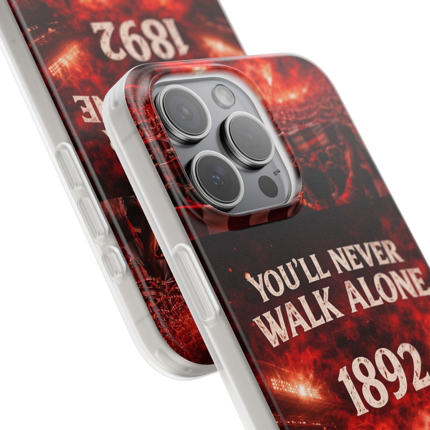 Funda flexible para teléfono «You'll Never Walk Alone 1892» para aficionados al fútbol