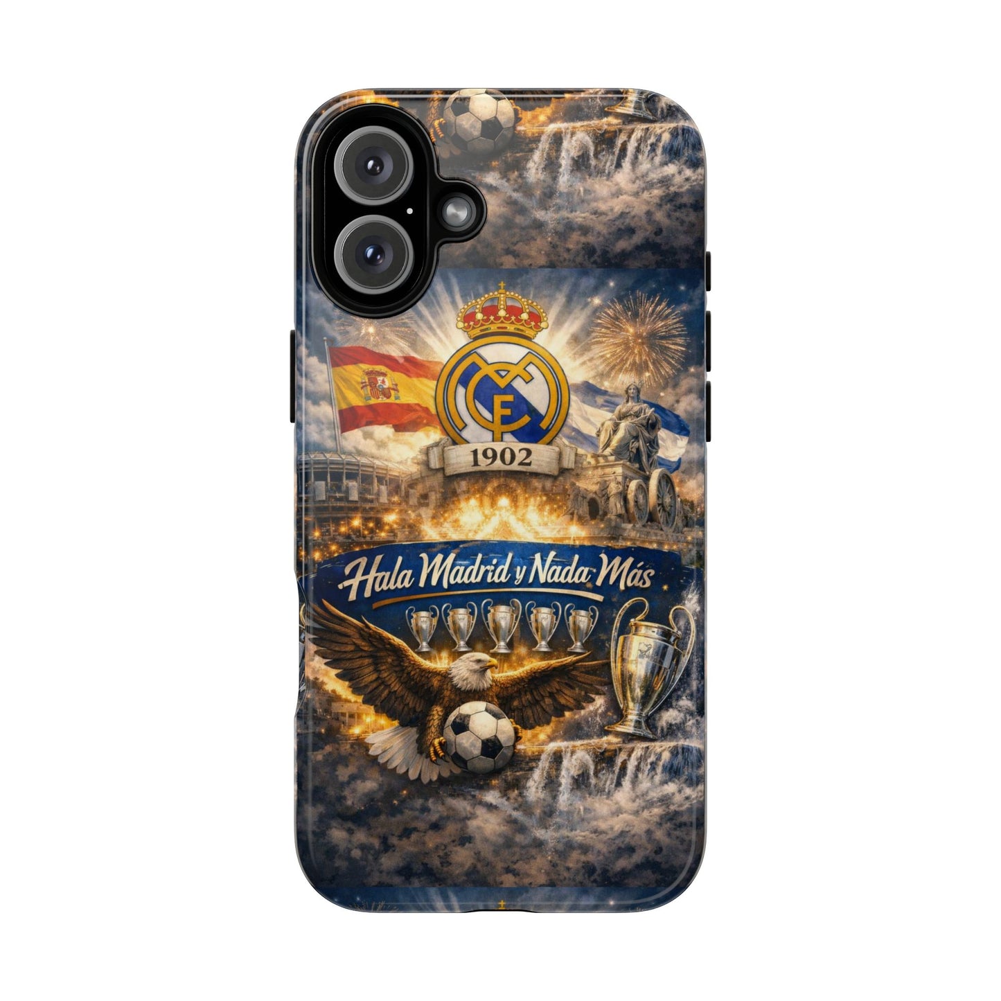 Funda para teléfono Real Madrid – Funda protectora de fútbol "Hala Madrid y Nada Más"