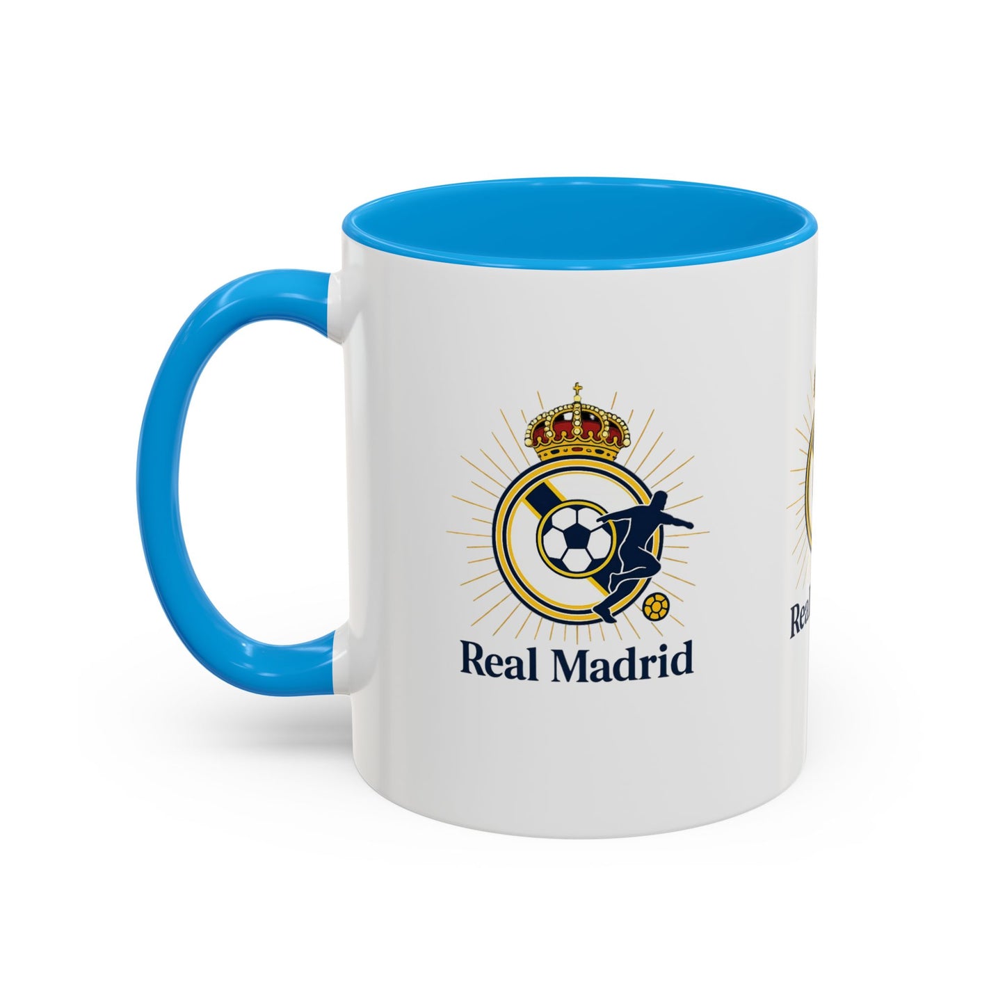 Real Madrid Coffee Mug – Soccer Crest 11oz/15oz Color Accent