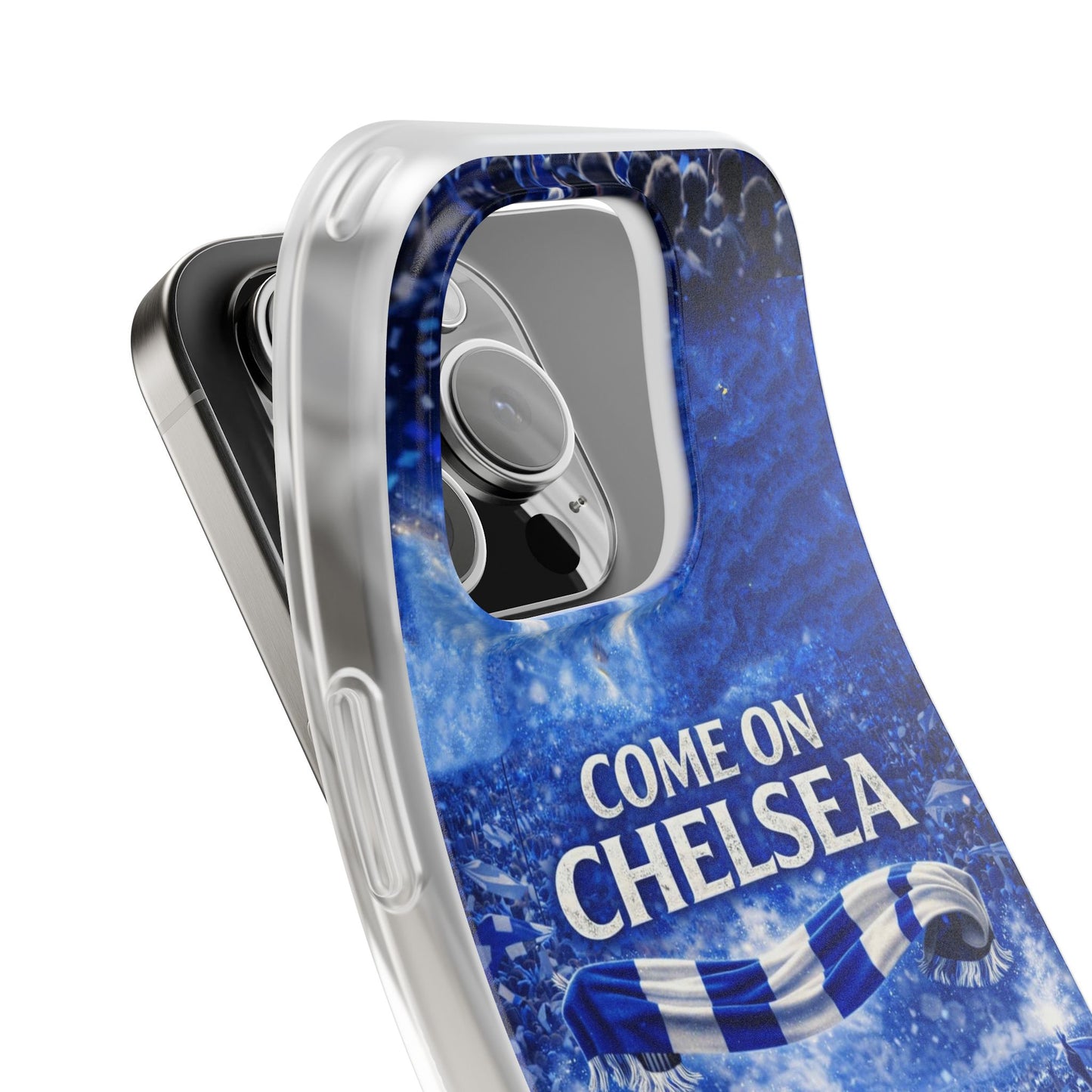 Chelsea Football Phone Case — “Come On Chelsea” Blue Fan Flexi Case