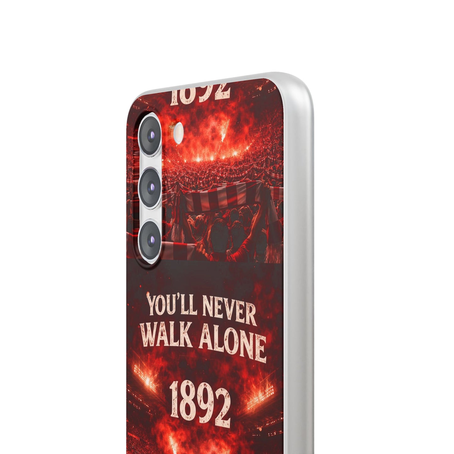 Funda flexible para teléfono «You'll Never Walk Alone 1892» para aficionados al fútbol