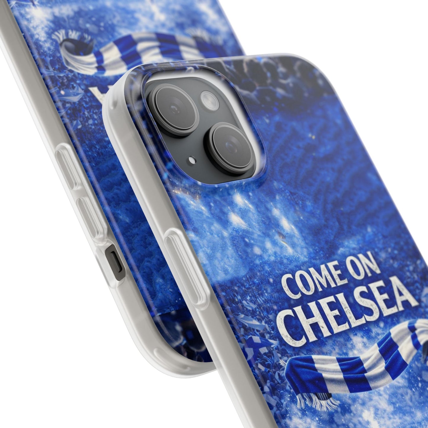 Chelsea Football Phone Case — “Come On Chelsea” Blue Fan Flexi Case