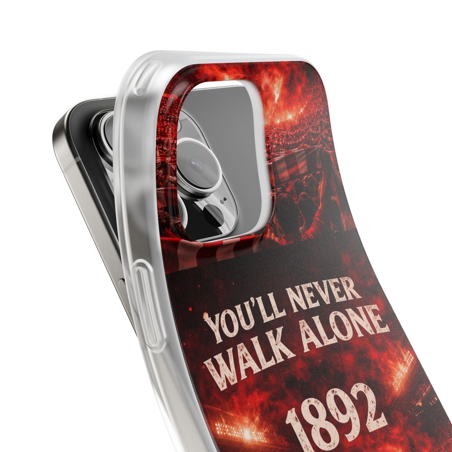 Funda flexible para teléfono «You'll Never Walk Alone 1892» para aficionados al fútbol