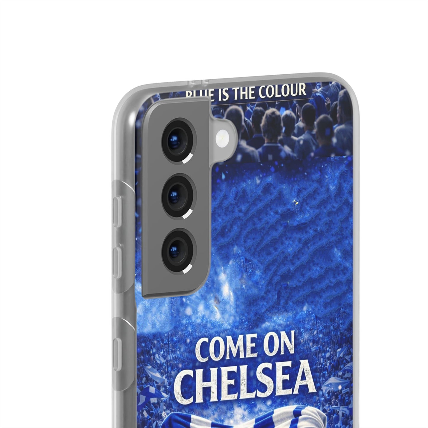 Chelsea Football Phone Case — “Come On Chelsea” Blue Fan Flexi Case