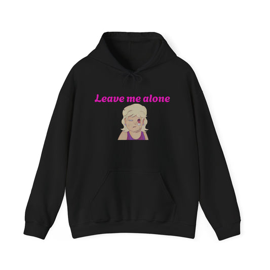 Leave Me Alone Hoodie — Cute Retro Girl Graphic Pullover