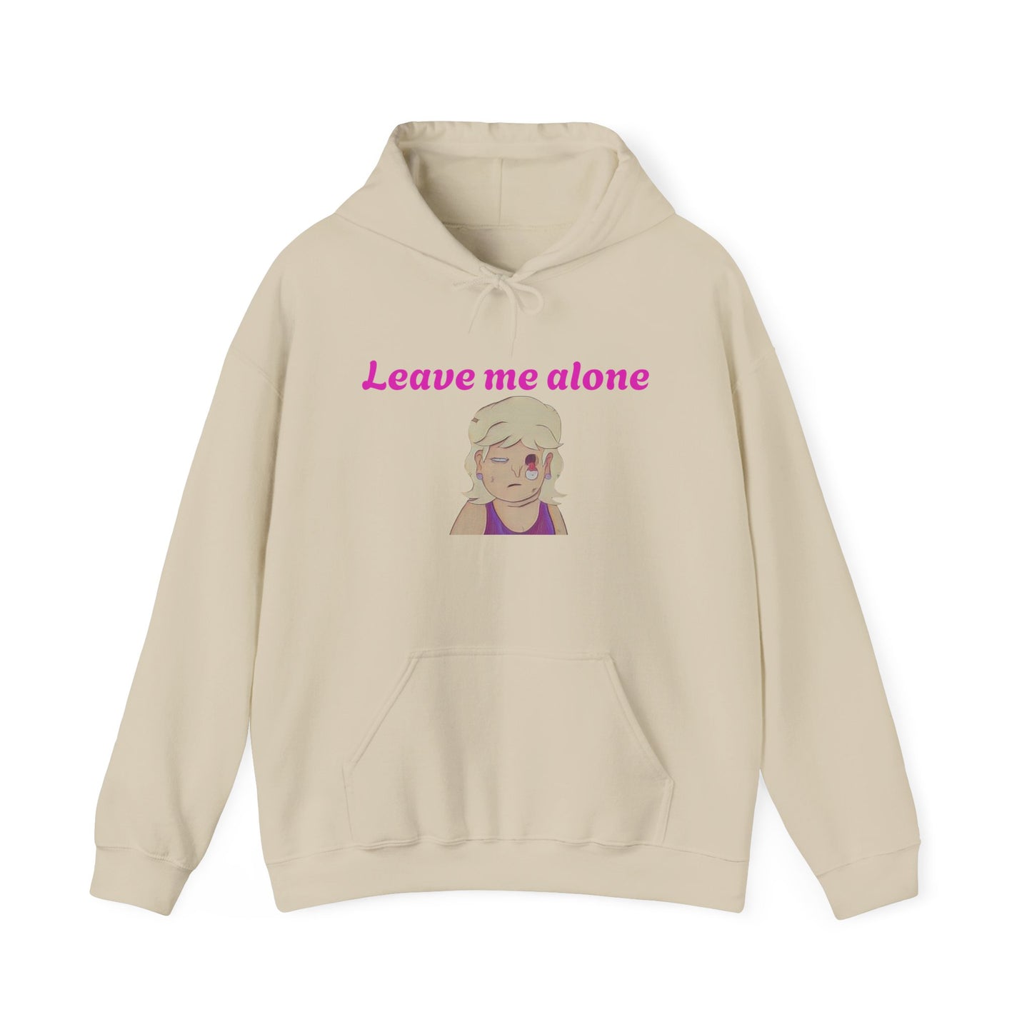 Leave Me Alone Hoodie — Cute Retro Girl Graphic Pullover