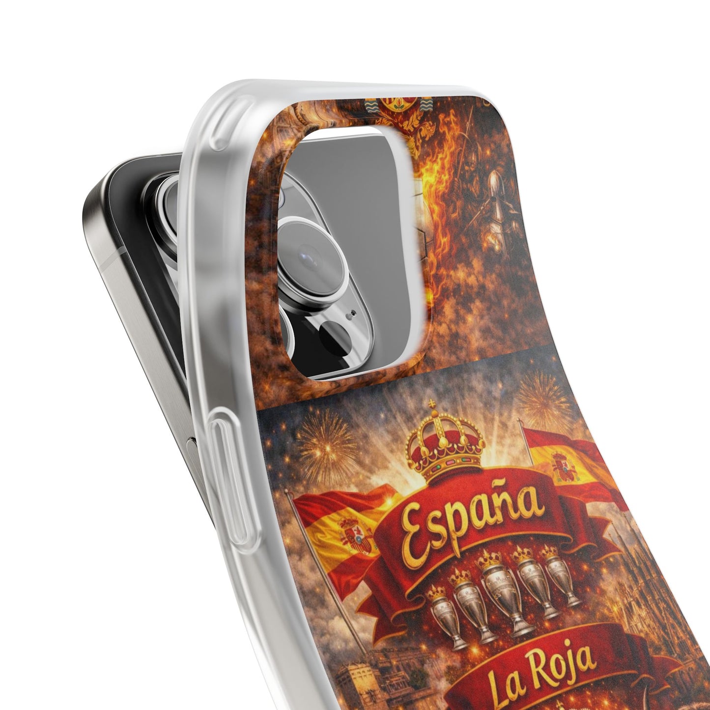 Spain La Roja Soccer Phone Case — España Football Flexi Case