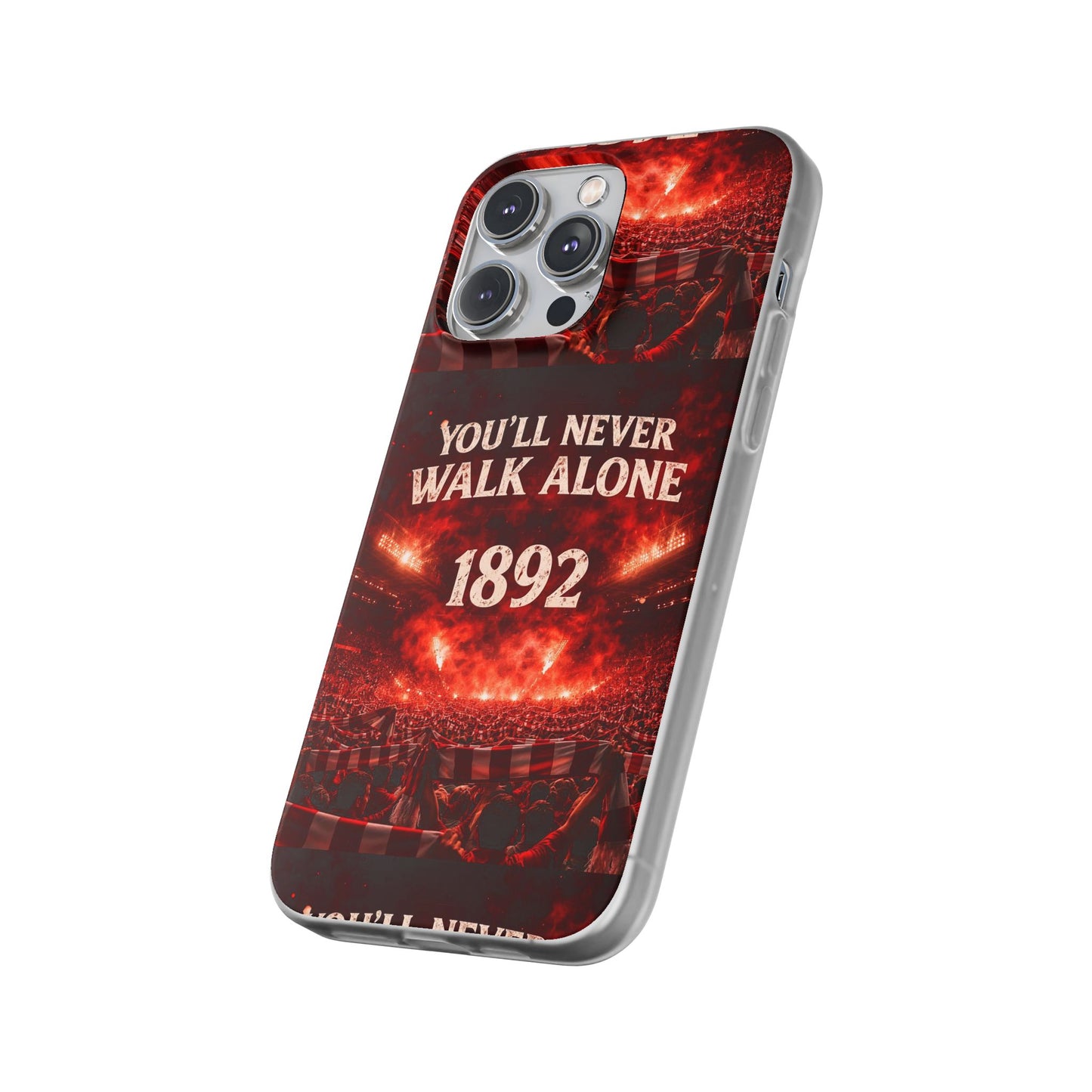 Funda flexible para teléfono «You'll Never Walk Alone 1892» para aficionados al fútbol
