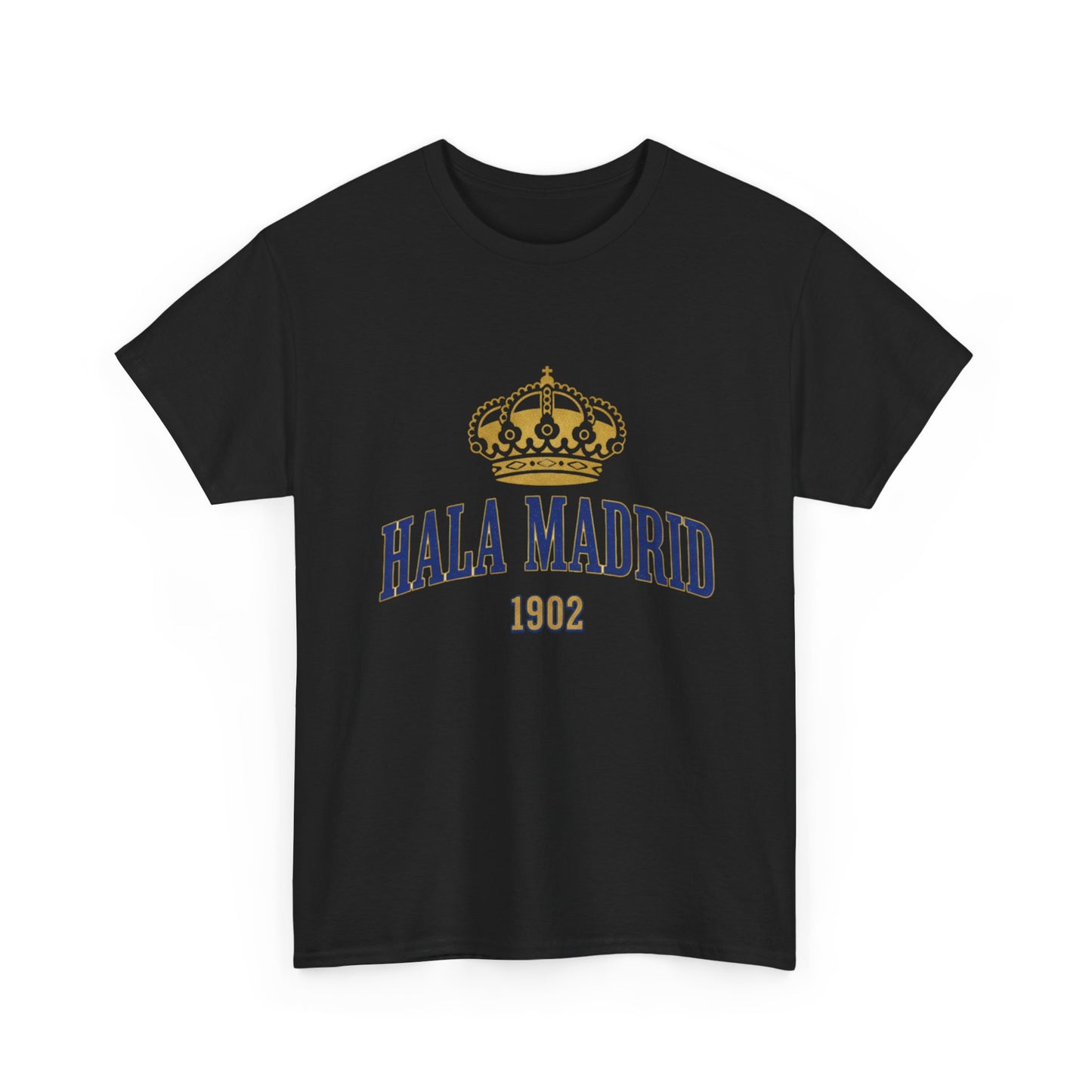 Hala Madrid Crown Tee — Retro 1902 Real Madrid Fan Shirt