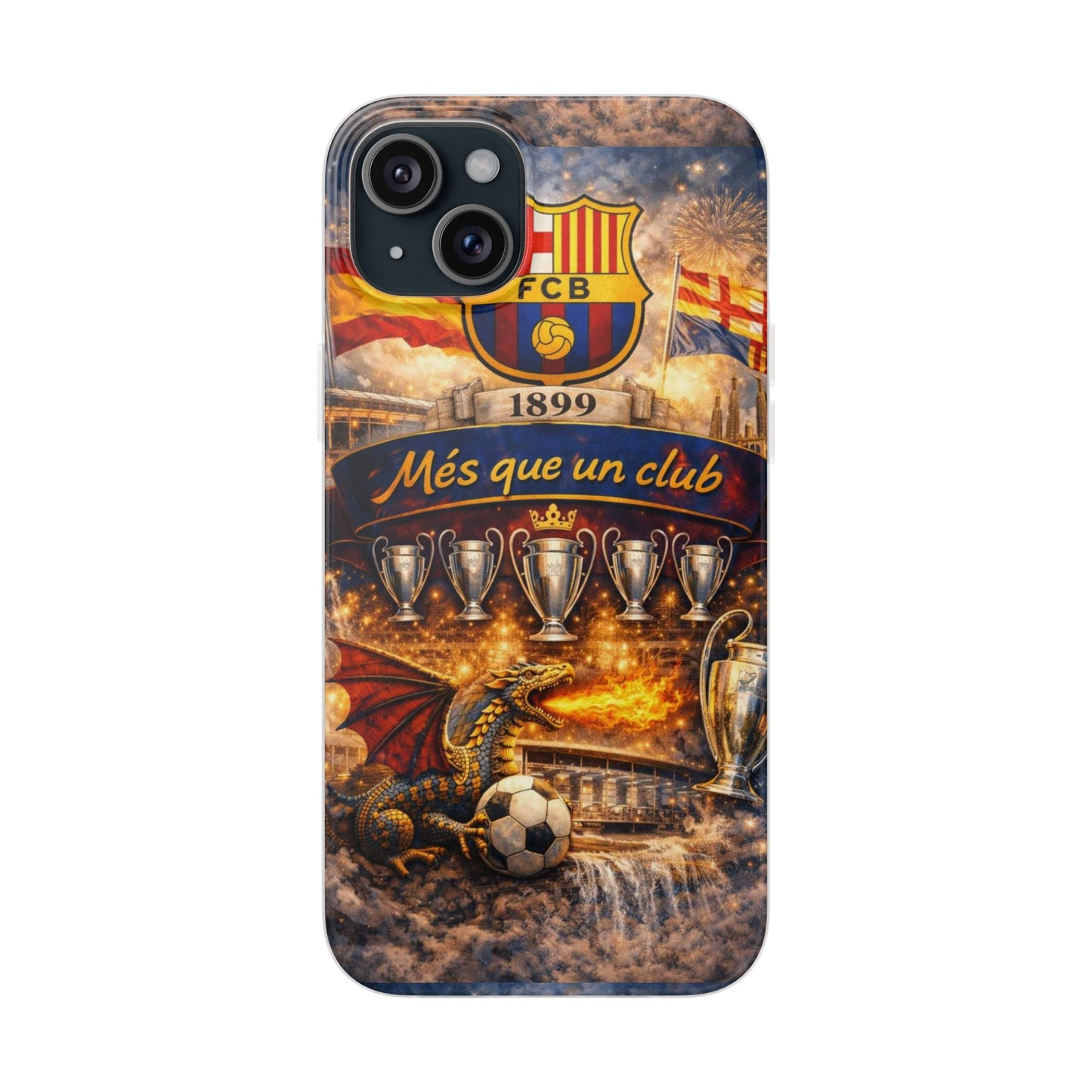 FC Barcelona ‘Més Que Un Club’ Phone Case — Soccer Fan iPhone Cover