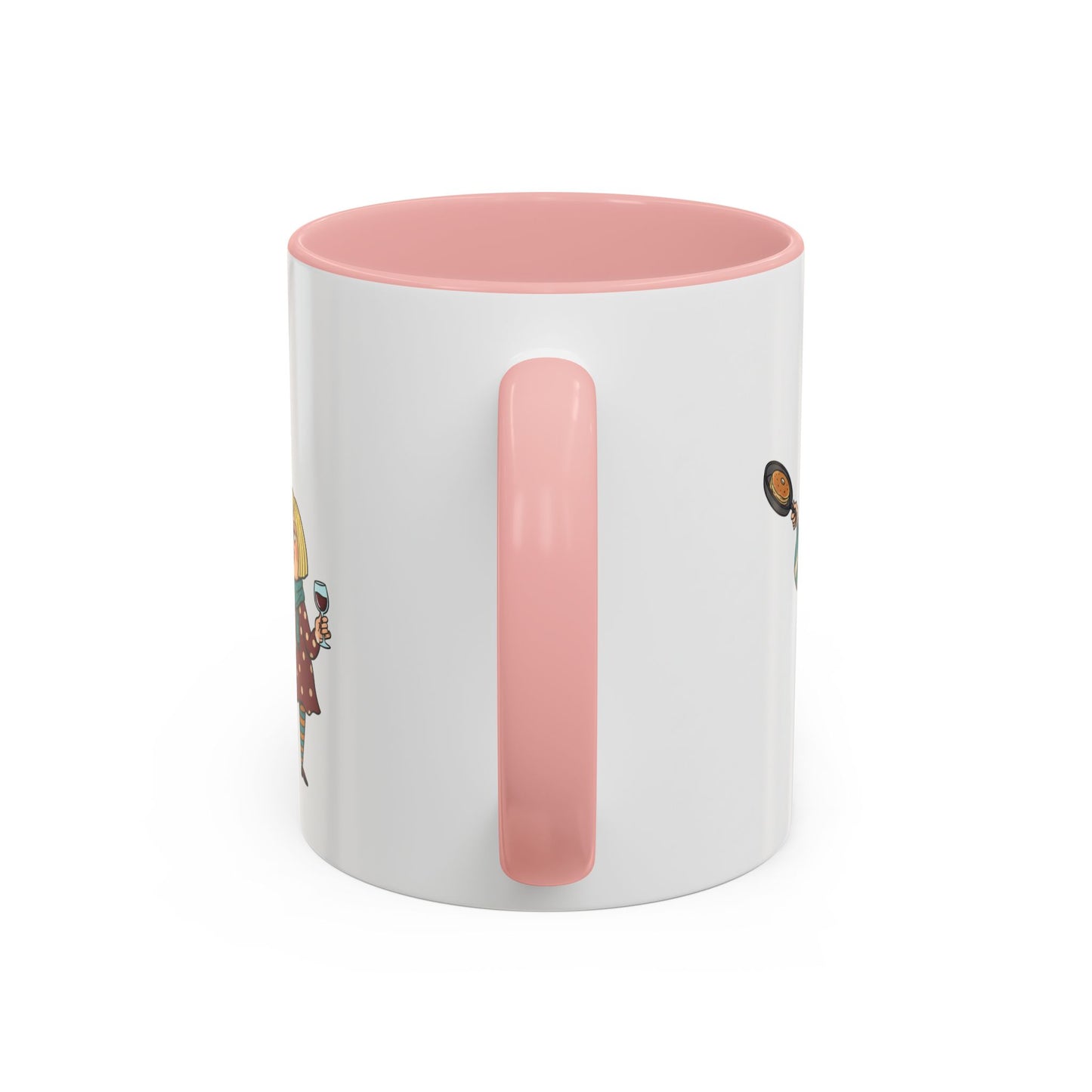 Funny Family Characters Accent Coffee Mug – Quirky Cartoon Parents & Kids Gift