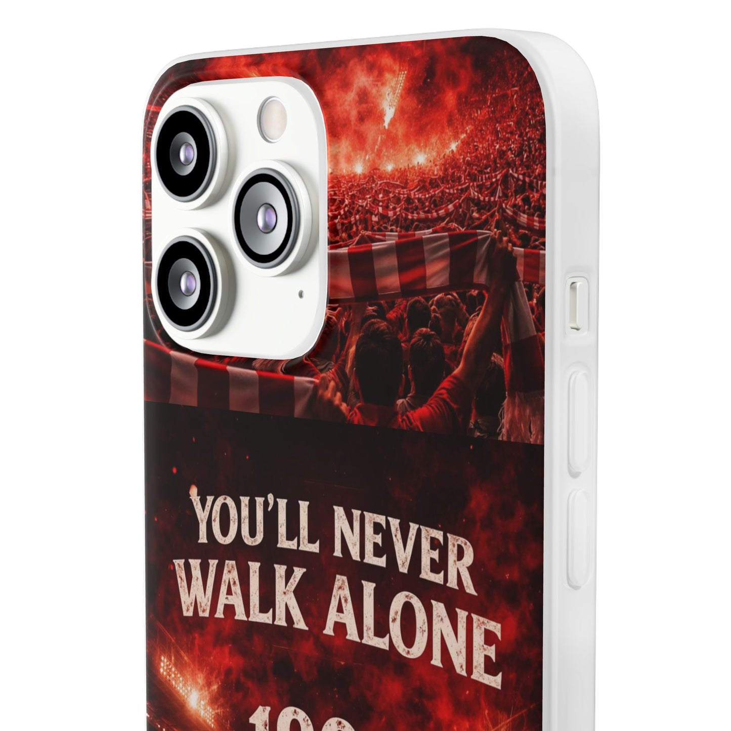 Funda flexible para teléfono «You'll Never Walk Alone 1892» para aficionados al fútbol