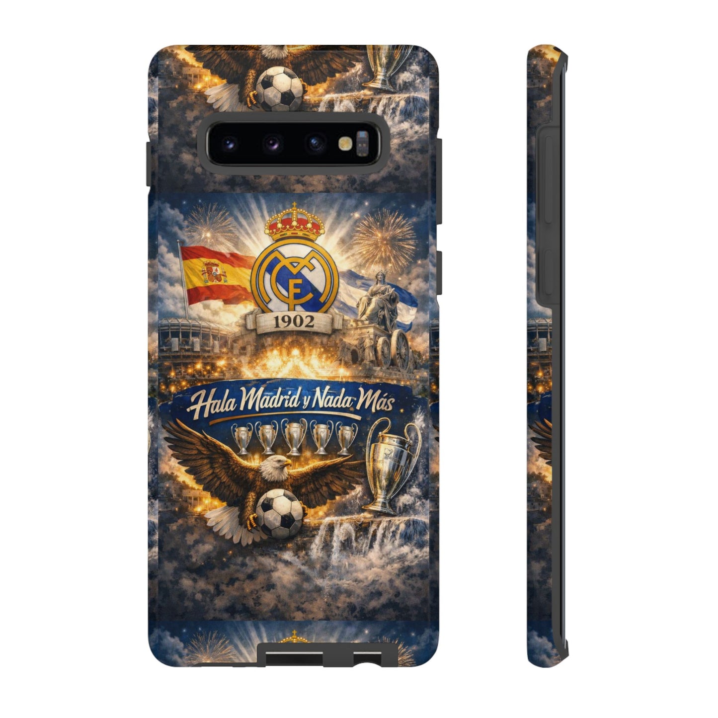 Funda para teléfono Real Madrid – Funda protectora de fútbol "Hala Madrid y Nada Más"