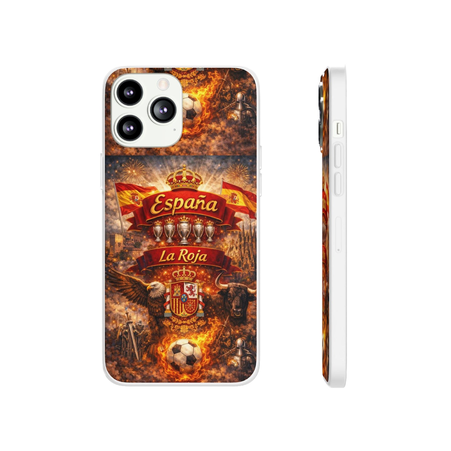 Spain La Roja Soccer Phone Case — España Football Flexi Case