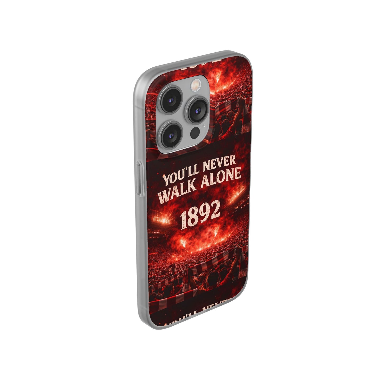 Funda flexible para teléfono «You'll Never Walk Alone 1892» para aficionados al fútbol
