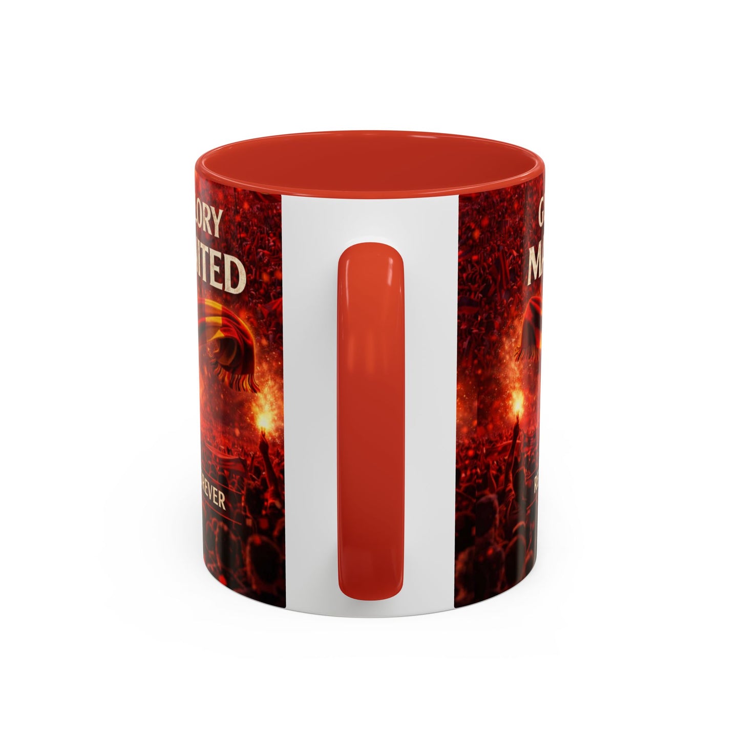 Man United Coffee Mug – "Glory Glory" Red Devils Accent Mug