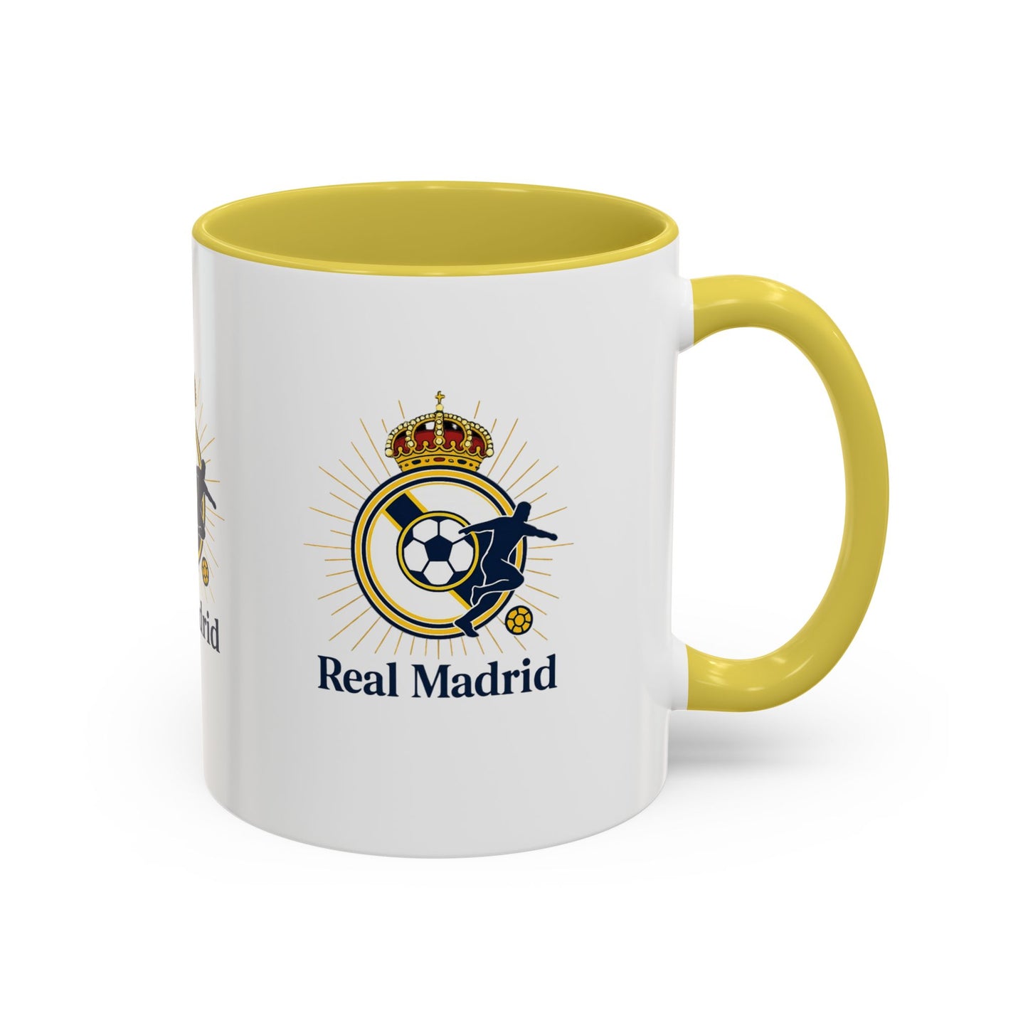 Real Madrid Coffee Mug – Soccer Crest 11oz/15oz Color Accent