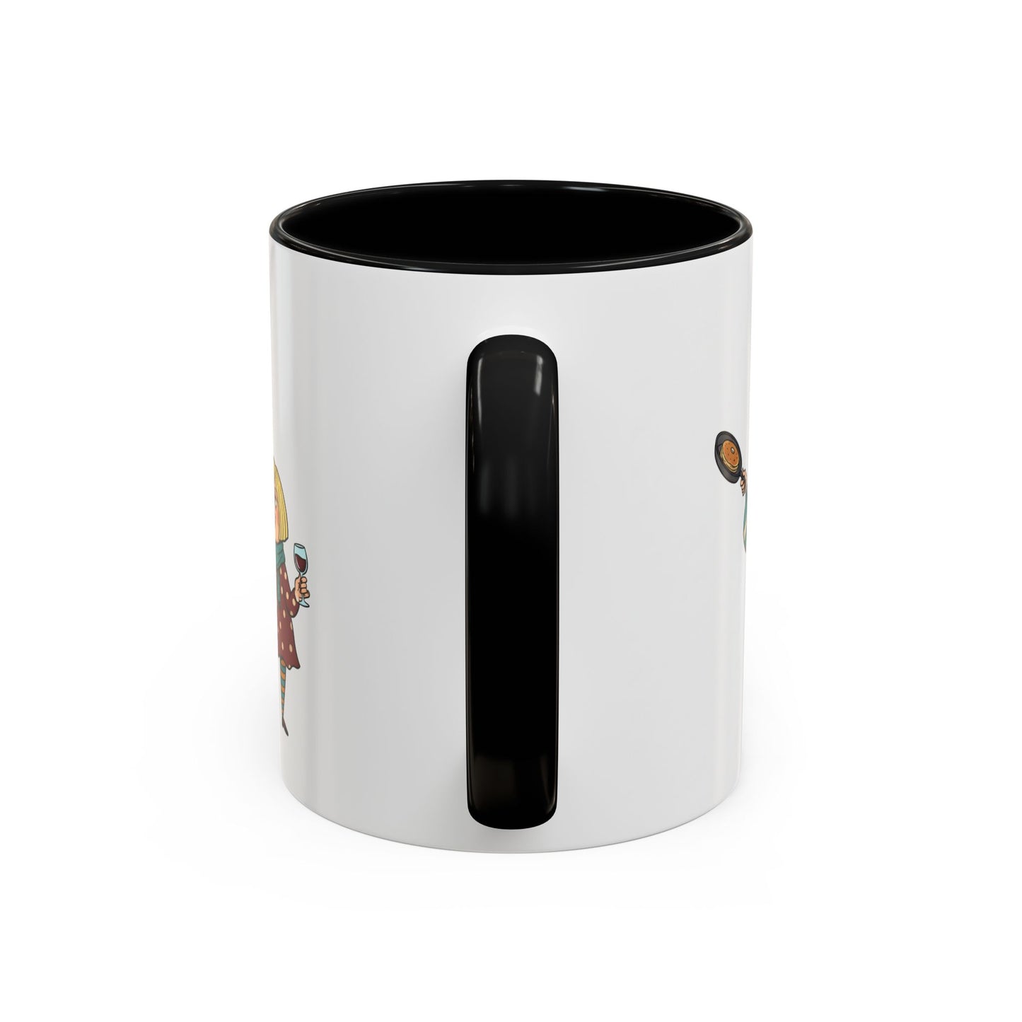 Funny Family Characters Accent Coffee Mug – Quirky Cartoon Parents & Kids Gift