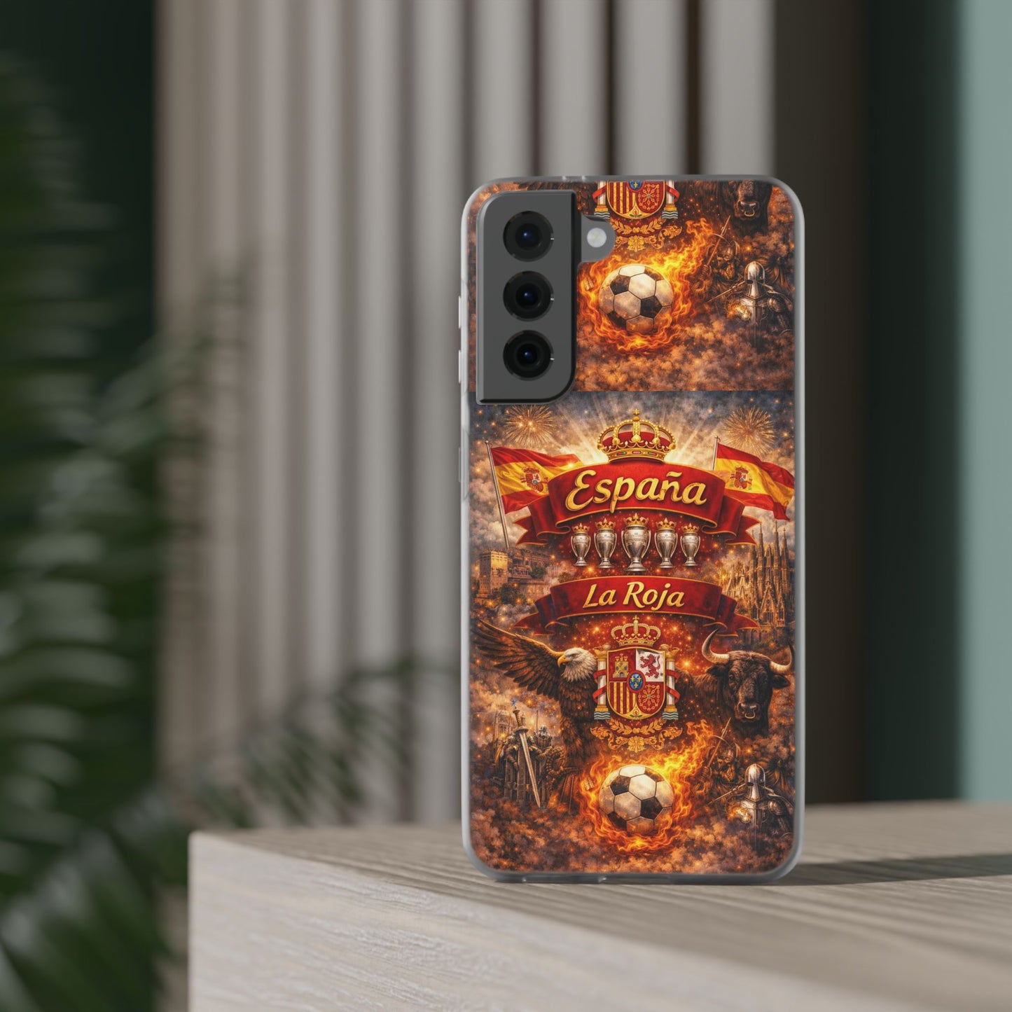 Spain La Roja Soccer Phone Case — España Football Flexi Case