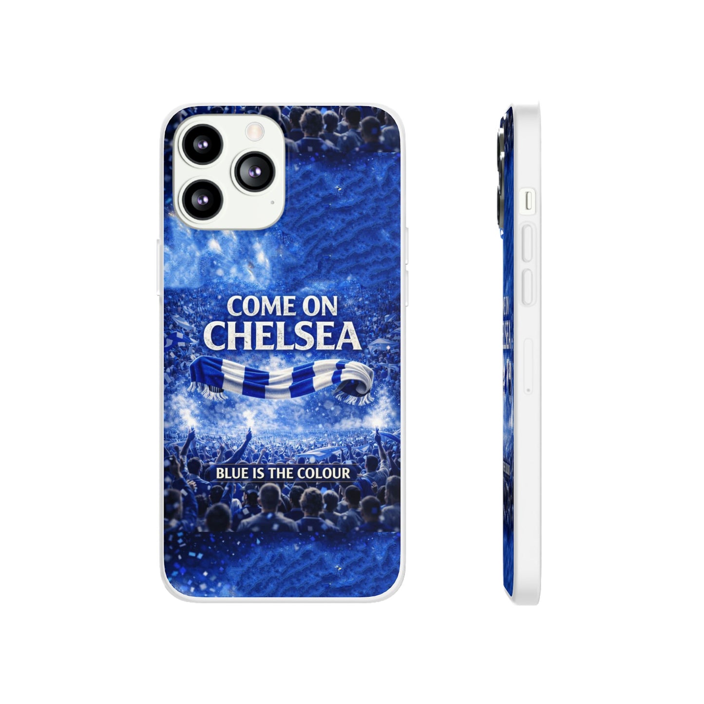Chelsea Football Phone Case — “Come On Chelsea” Blue Fan Flexi Case