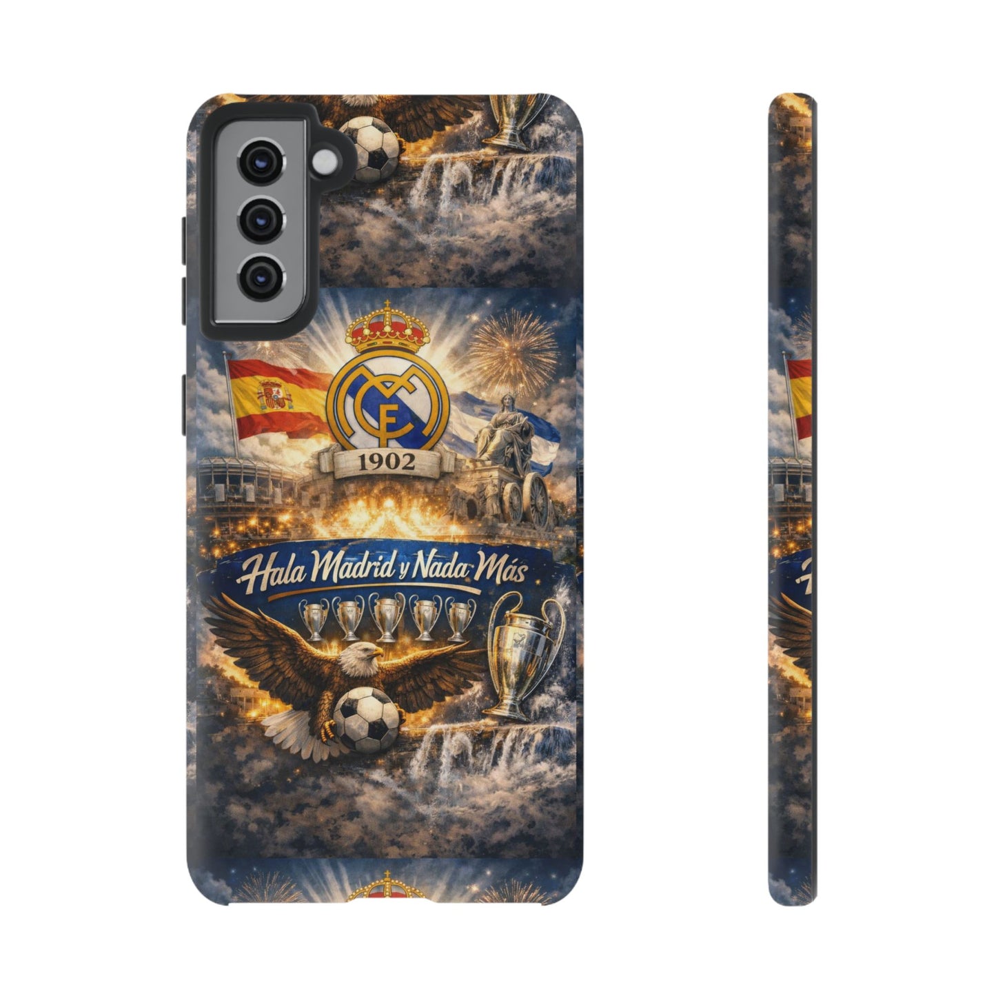 Funda para teléfono Real Madrid – Funda protectora de fútbol "Hala Madrid y Nada Más"