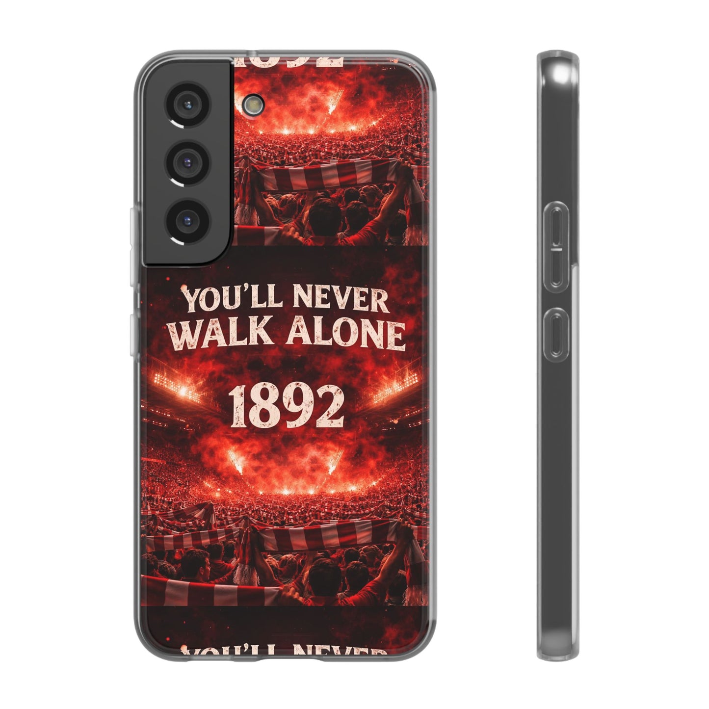 Funda flexible para teléfono «You'll Never Walk Alone 1892» para aficionados al fútbol