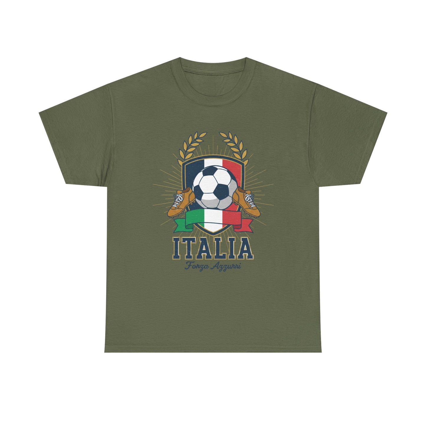 Italy Soccer Tee — Italia Football Crest T-Shirt