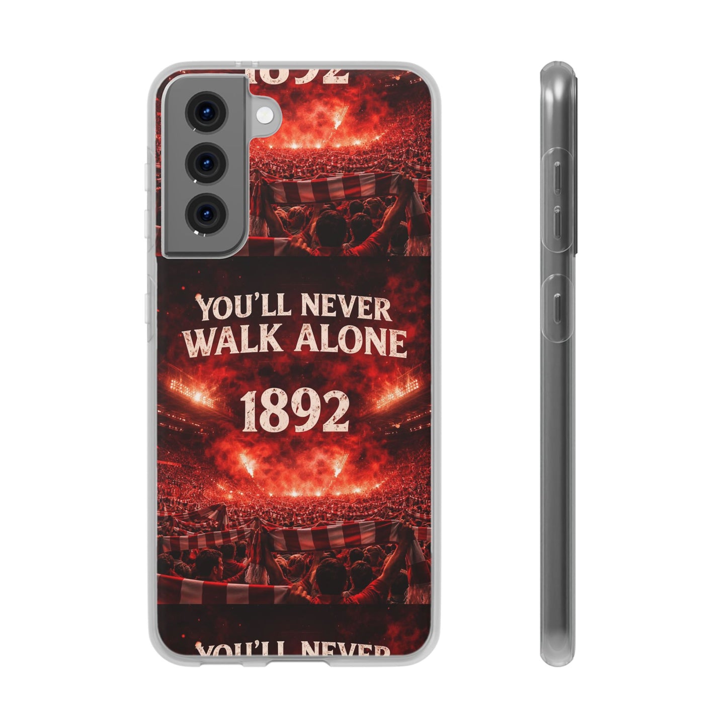 Funda flexible para teléfono «You'll Never Walk Alone 1892» para aficionados al fútbol