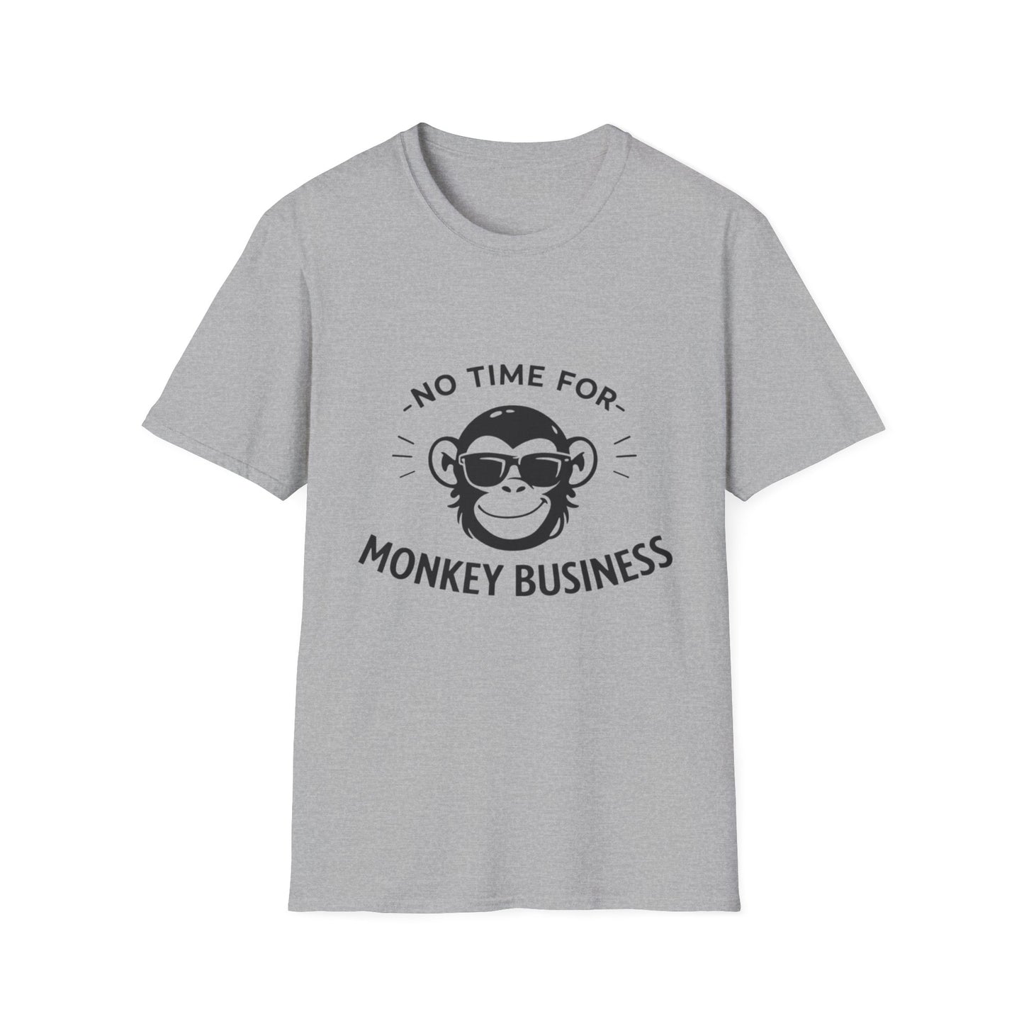 No Time For Monkey Business T-Shirt — Funny Sunglasses Monkey Graphic Tee