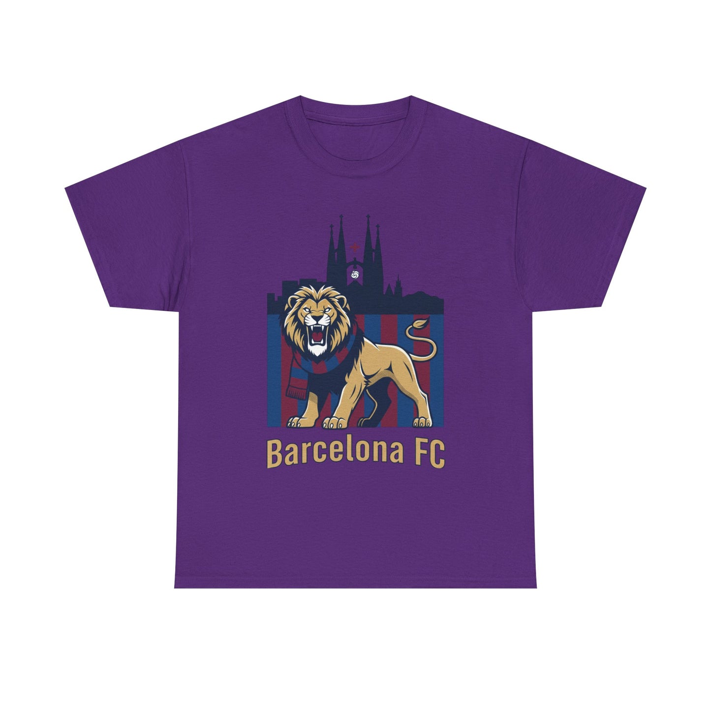 Camiseta del León del FC Barcelona — Camiseta de aficionado al fútbol con gráfico de la Sagrada Familia