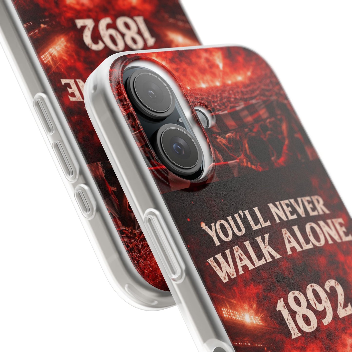 Funda flexible para teléfono «You'll Never Walk Alone 1892» para aficionados al fútbol