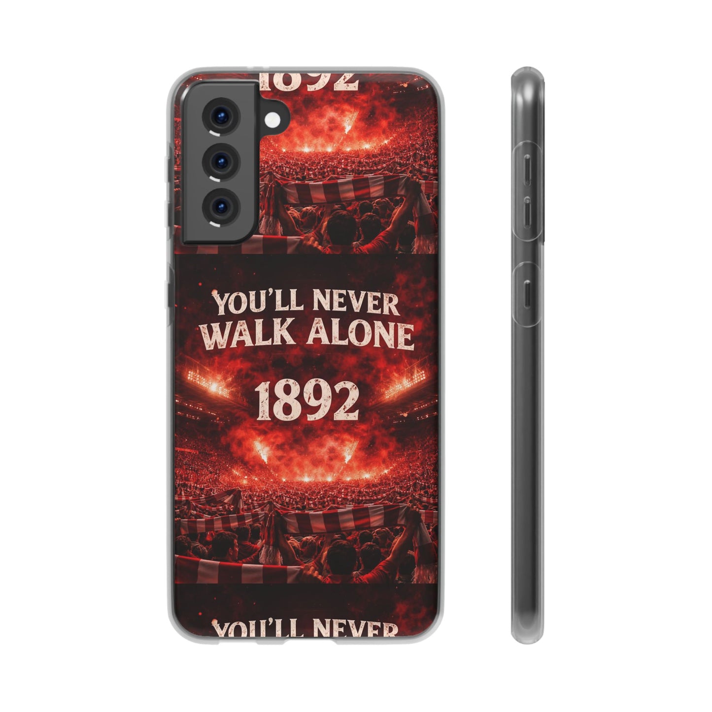 Funda flexible para teléfono «You'll Never Walk Alone 1892» para aficionados al fútbol
