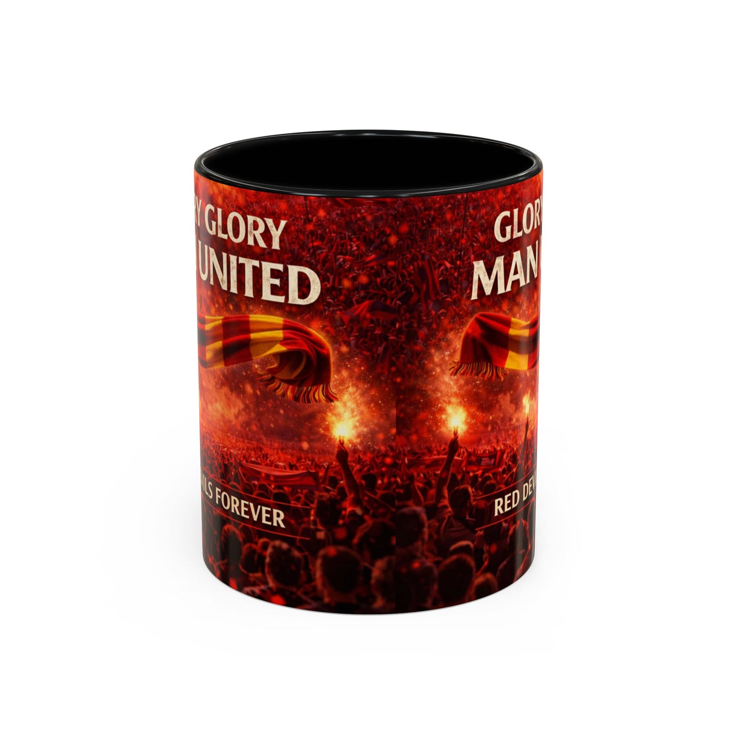 Man United Coffee Mug – "Glory Glory" Red Devils Accent Mug